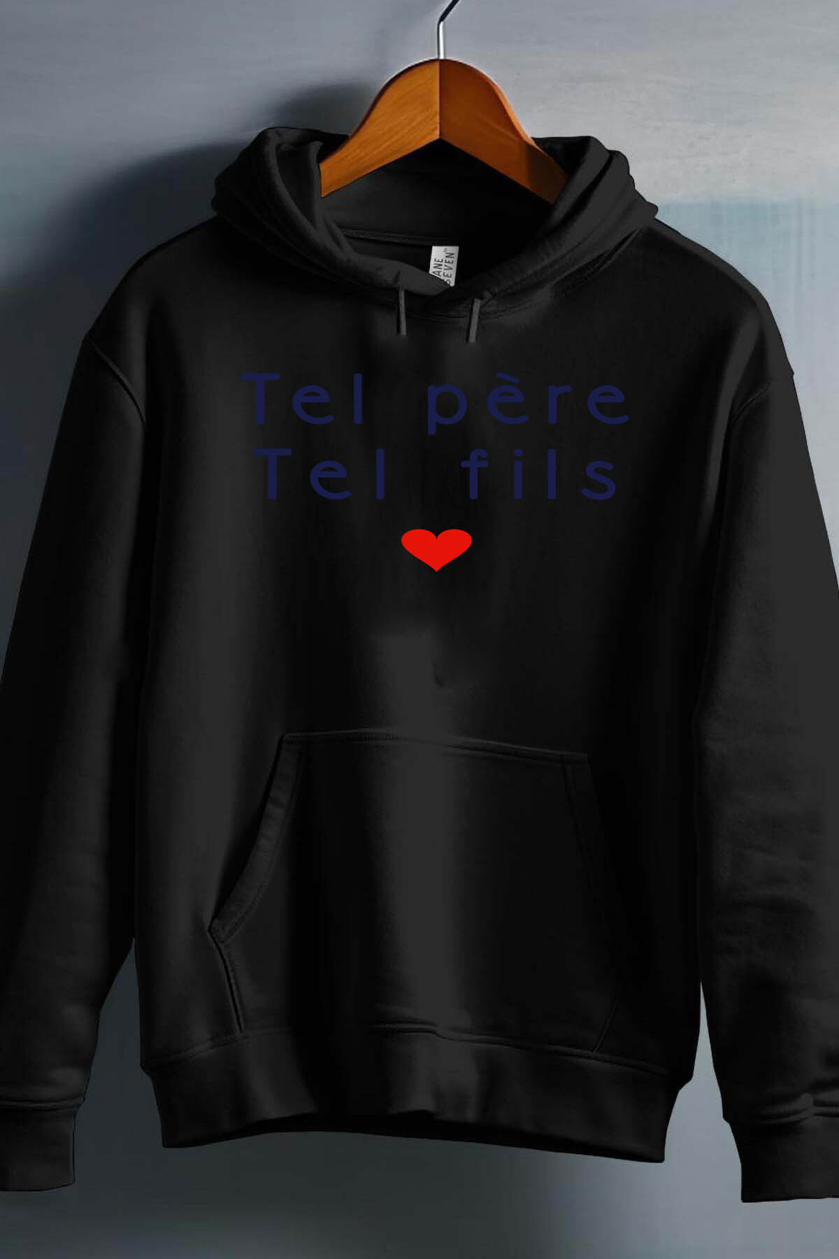 Grossiste I.A.L.D FRANCE - telle Père tel Fils Coeur - Sweat Capuche Homme