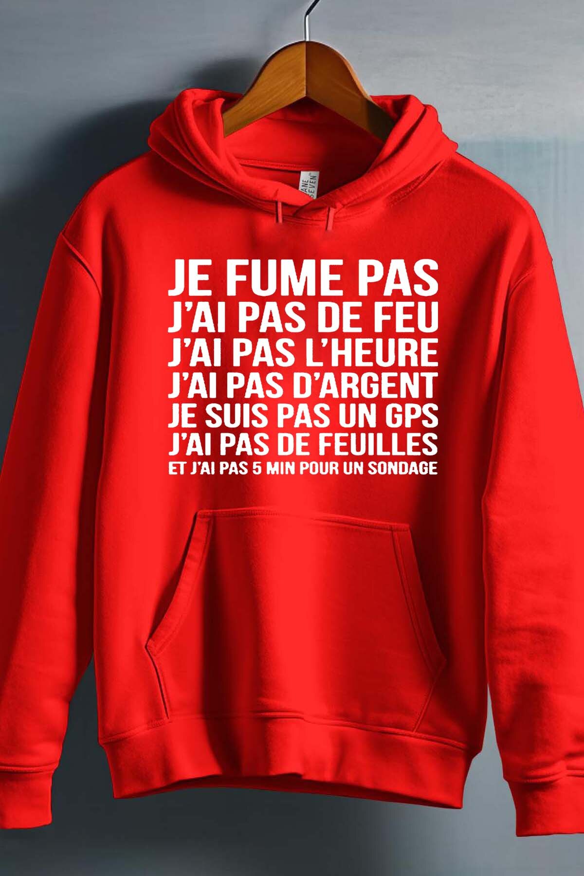 Grossista I.A.L.D FRANCE - Fume pas de feu - Felpa con cappuccio Uomo