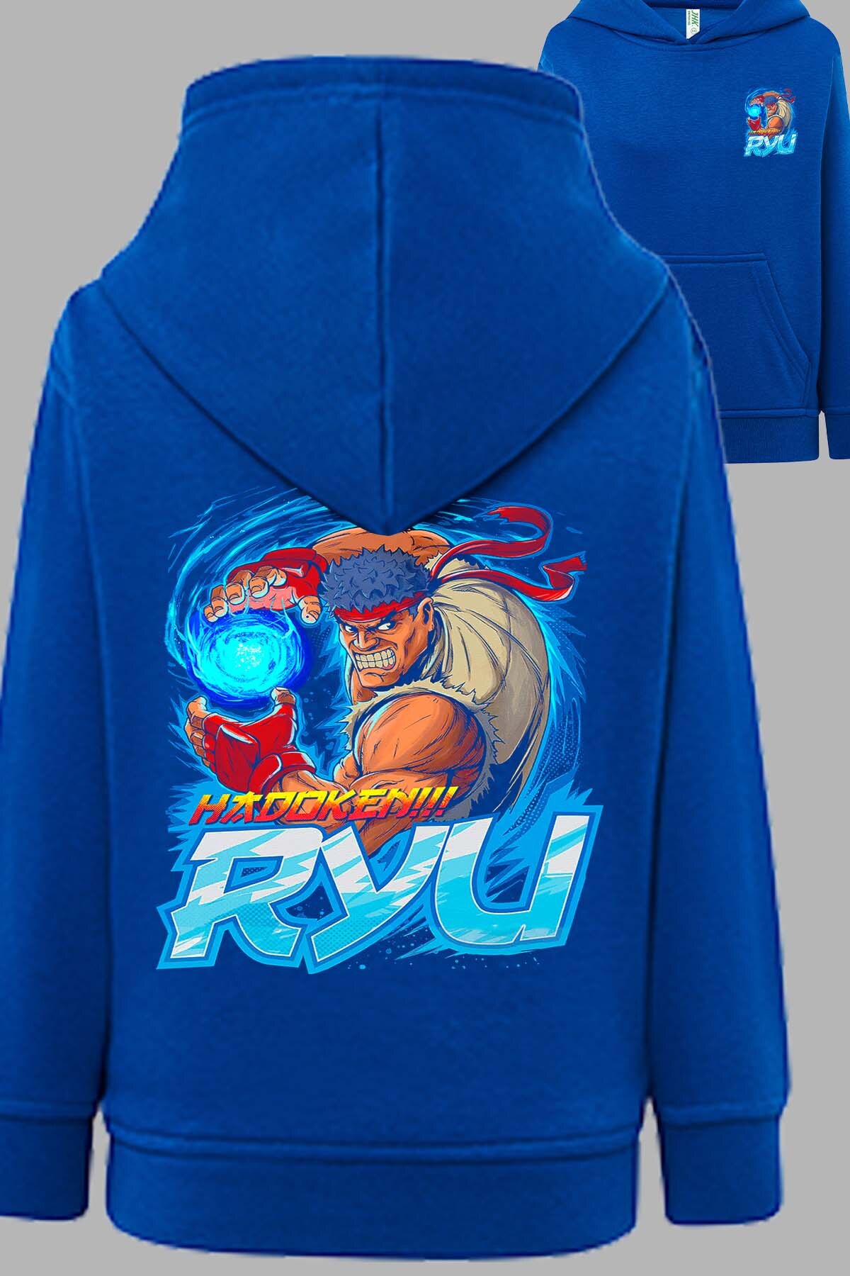 Grossiste I.A.L.D FRANCE - Blue ryu - Sweat Capuche Homme