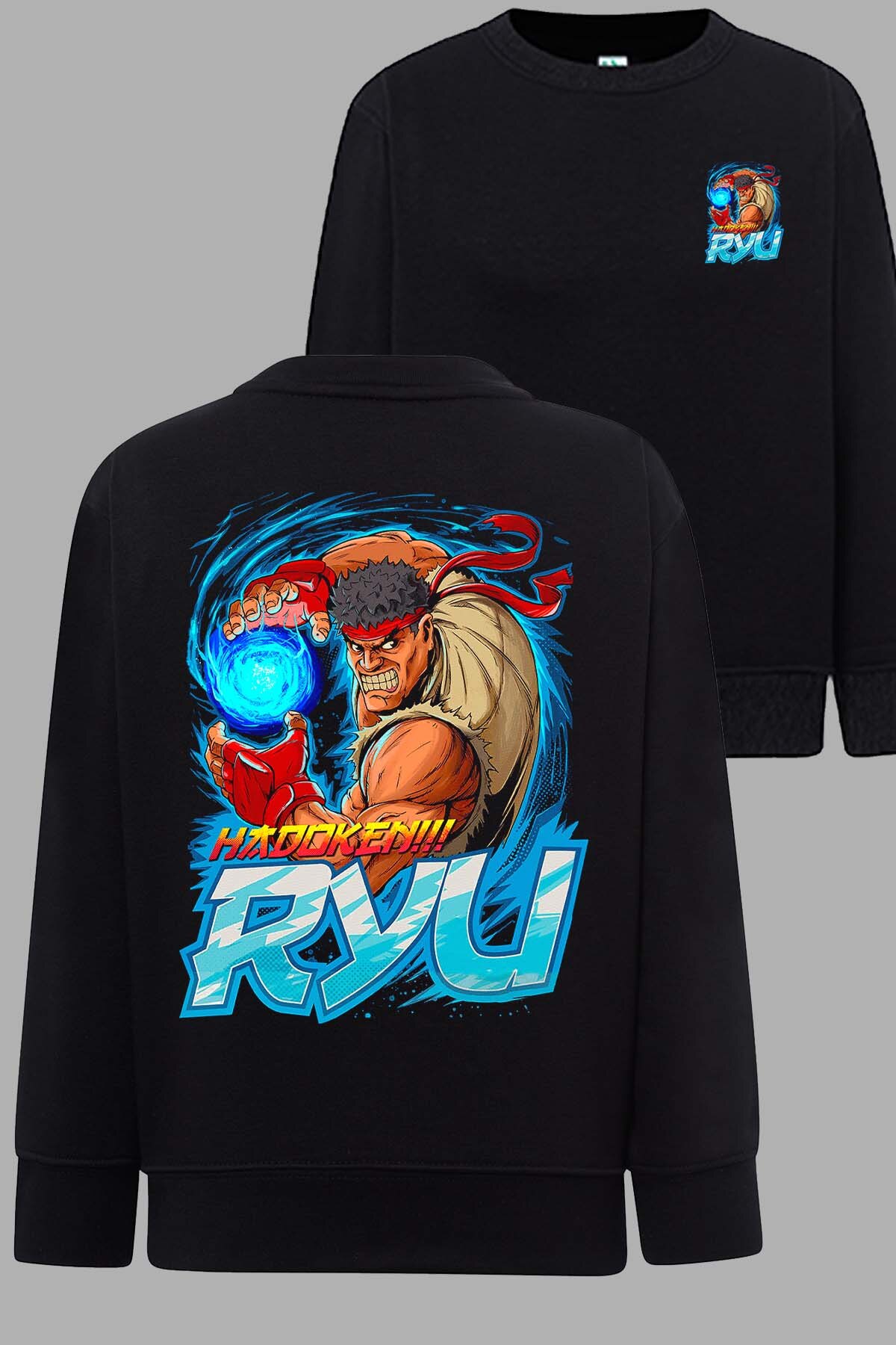 Grossiste I.A.L.D FRANCE - Blue ryu - Sweat Col Rond Homme