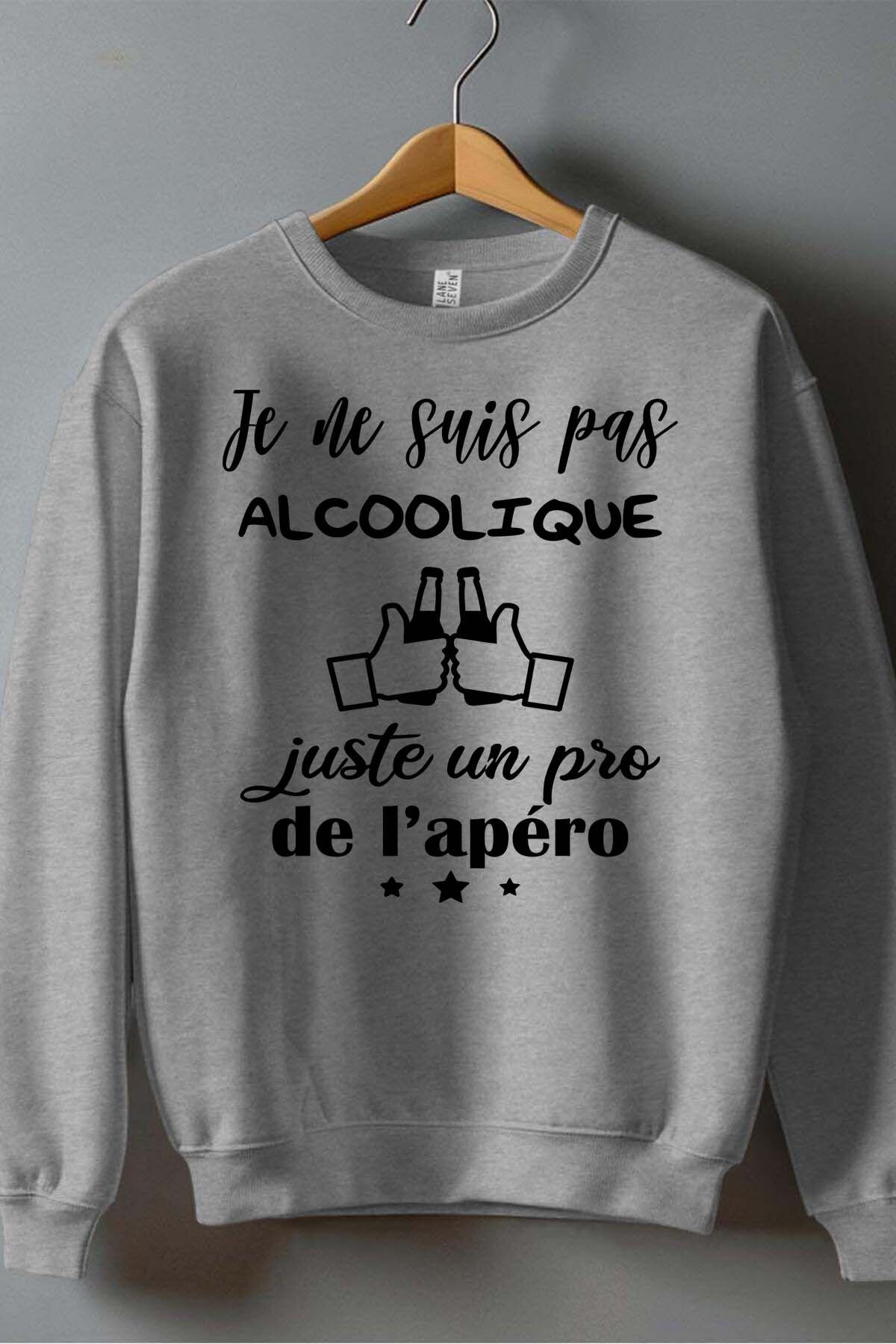 Großhändler I.A.L.D FRANCE - Alcoolique Apéro - Herren-Crewneck-Sweatshirt