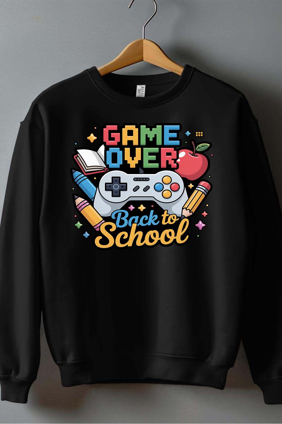 Grossiste I.A.L.D FRANCE - BS GAME OVER - Sweat Col Rond Homme