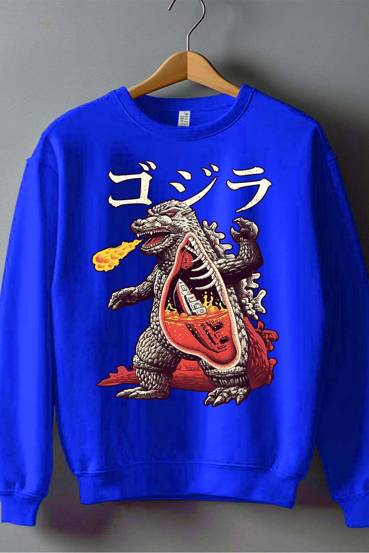 Grossiste I.A.L.D FRANCE - Godzila vs titanic - Sweat Col Rond Homme