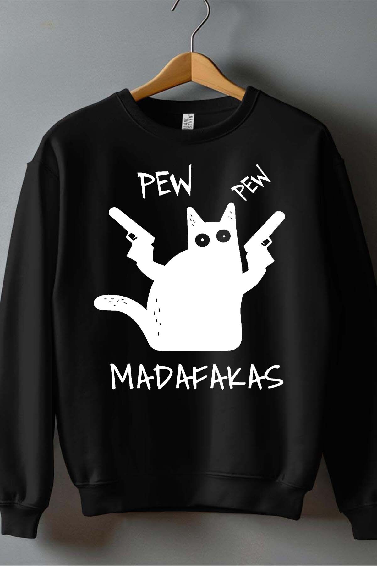Grossiste I.A.L.D FRANCE - Cat pew madafakas - Sweat Col Rond Homme