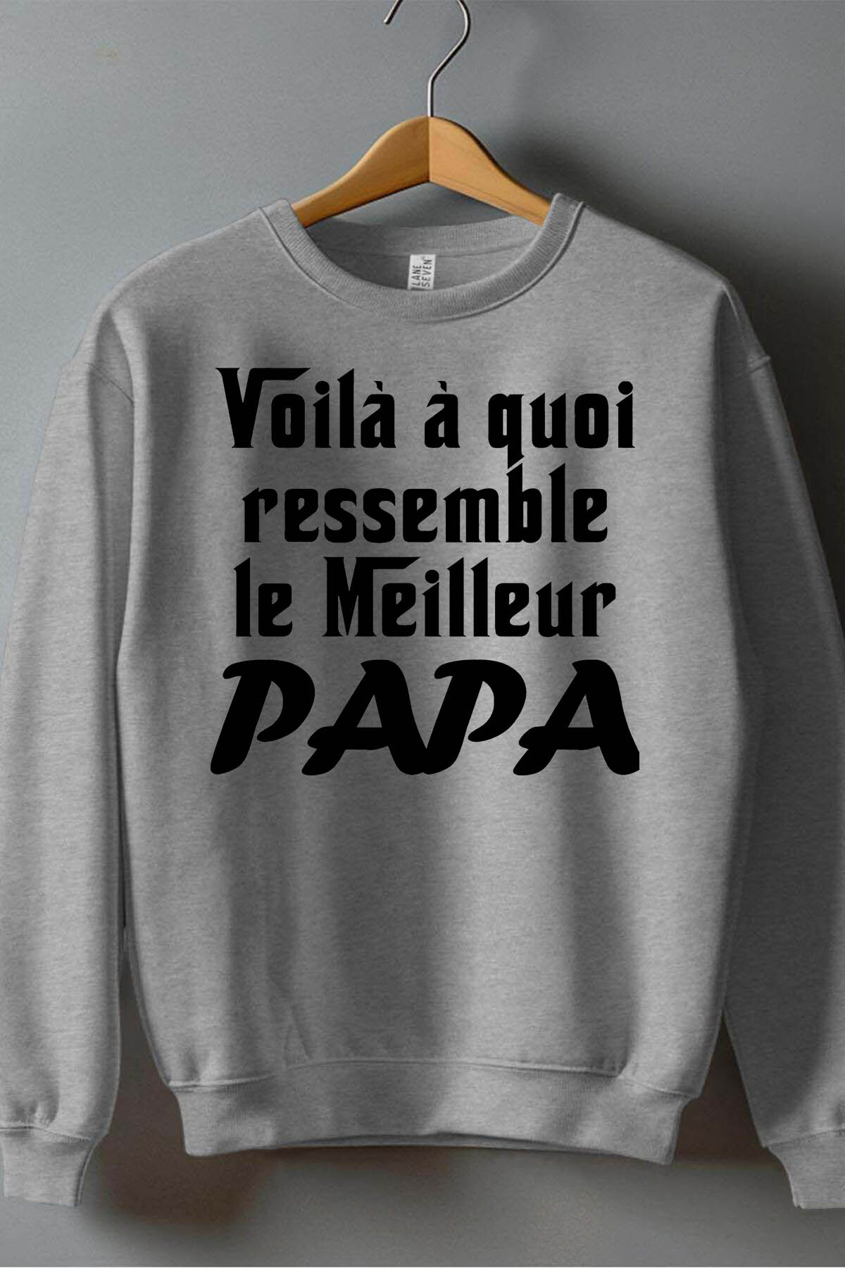 Großhändler I.A.L.D FRANCE - Welcher Vater - Herrenrundhals Sweatshirt