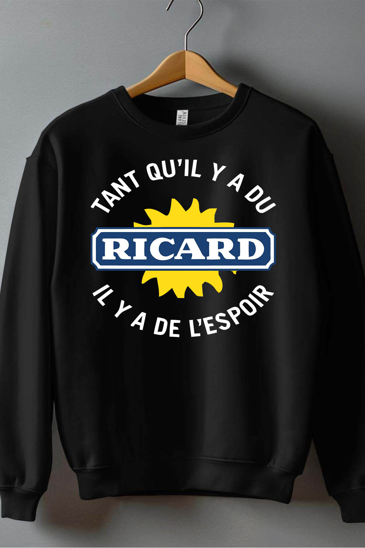 Grossiste I.A.L.D FRANCE - tant qu'il y a du ricard - Sweat Col Rond Homme