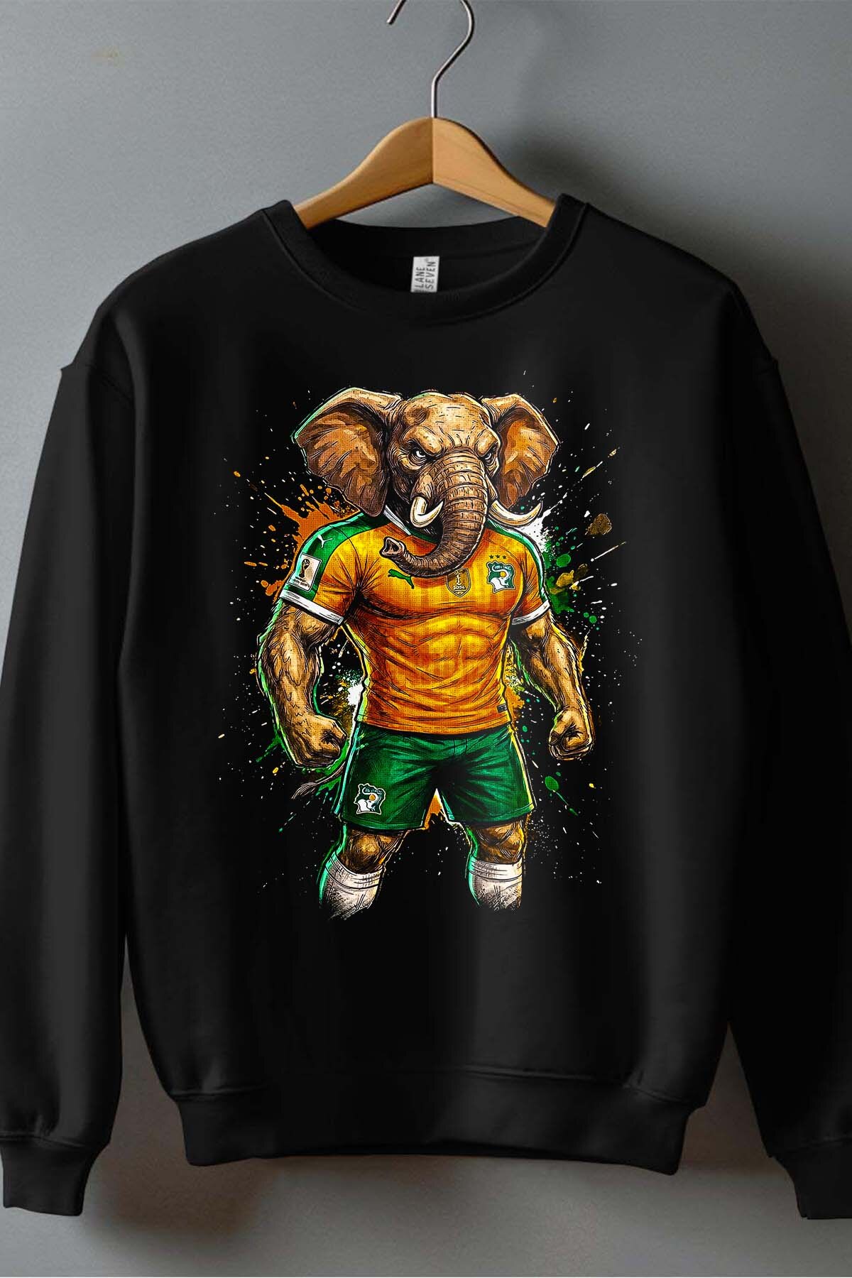 Großhändler I.A.L.D FRANCE - Cote d'Ivoire 1 Maskottchen - Herren Rundhals-Sweatshirt