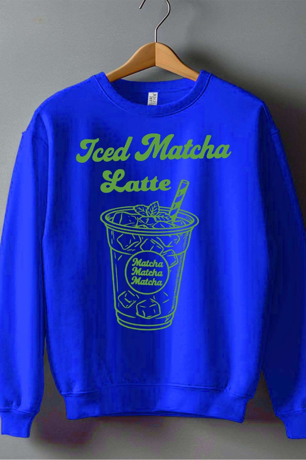 Grossiste I.A.L.D FRANCE - Iced matcha latte - Sweat Col Rond Homme
