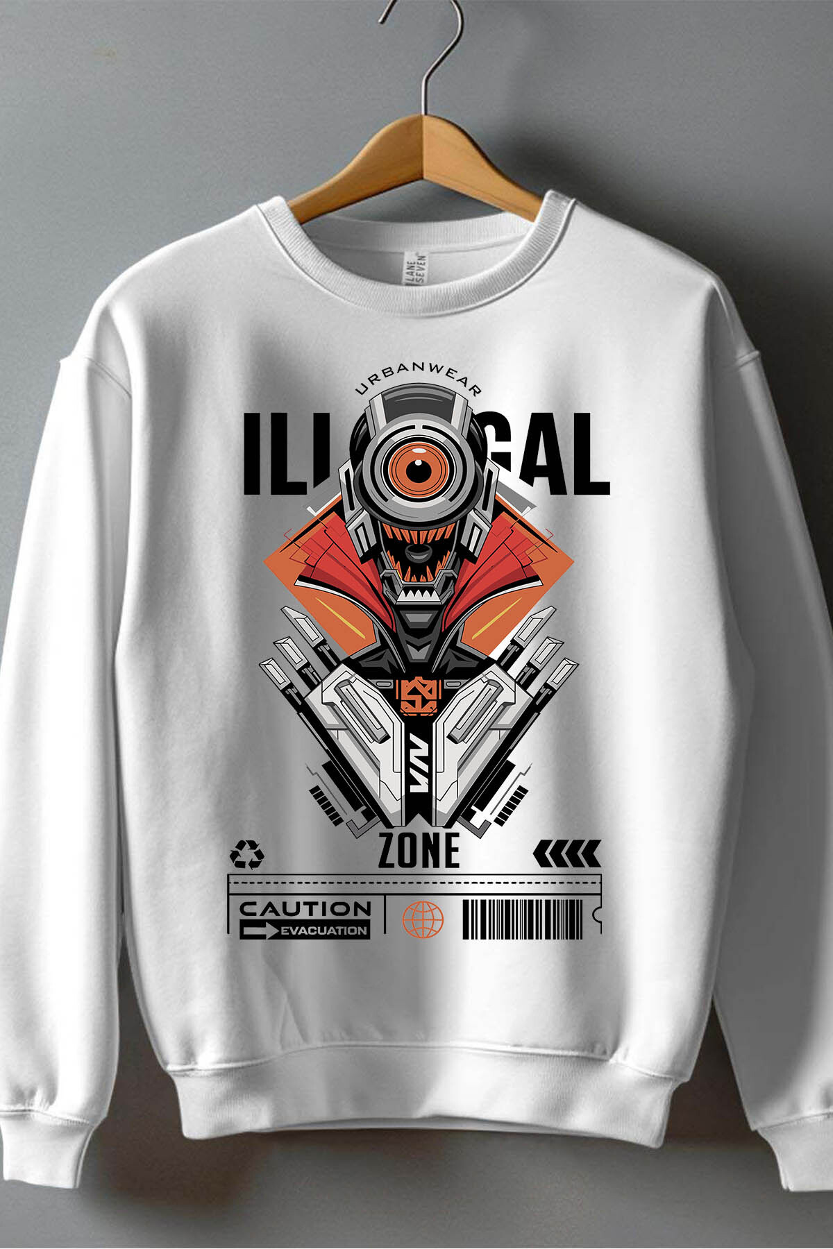 Wholesaler I.A.L.D FRANCE - Illgal Caution - Crewneck sweatshirt Man