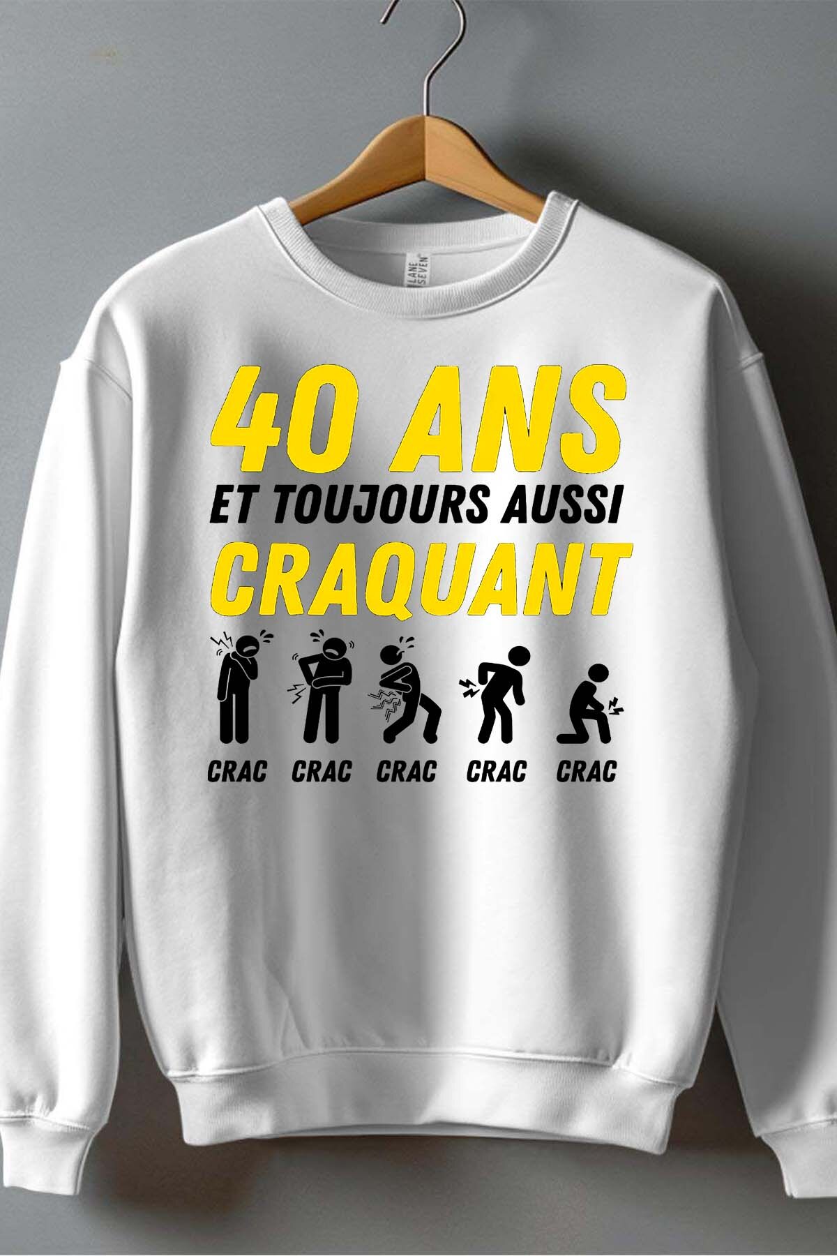 Grossista I.A.L.D FRANCE - 40 anni croccante - Felpa girocollo uomo
