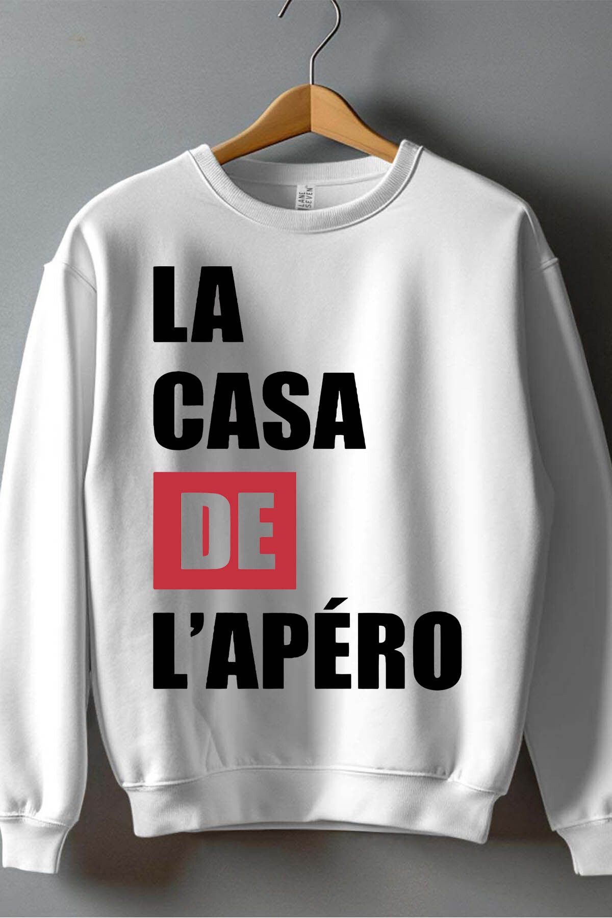 Großhändler I.A.L.D FRANCE - Casa Apero - Herrenrunde Nacken -Sweatshirt