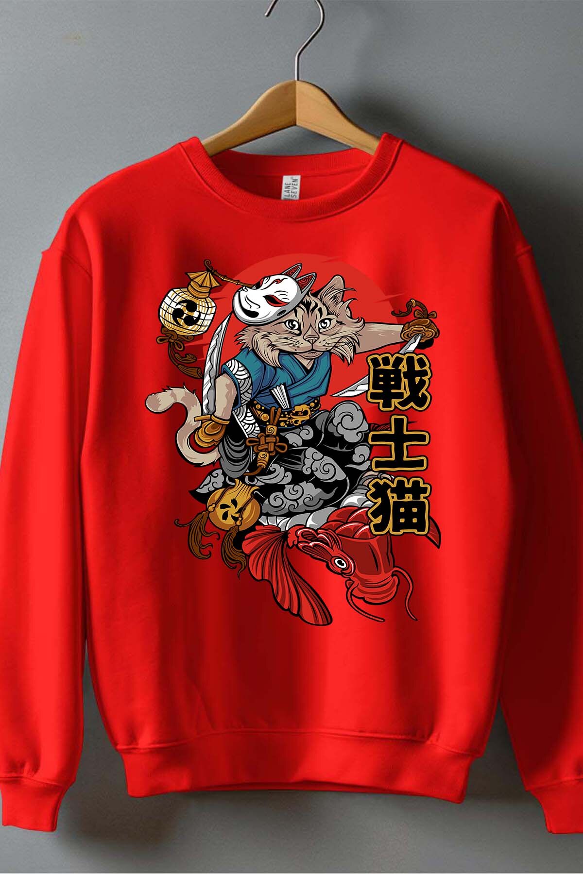 Grossiste I.A.L.D FRANCE - Senshi Neko - Sweat Col Rond Homme