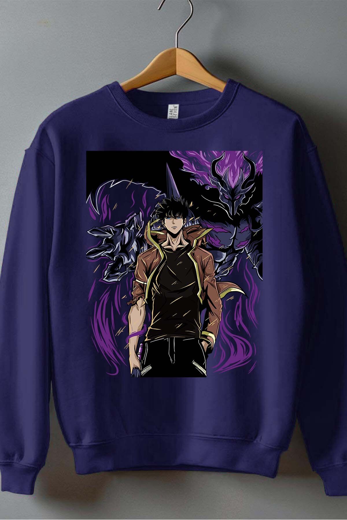 Grossiste I.A.L.D FRANCE - SOLO LEVELING 02 - Sweat Col Rond Homme