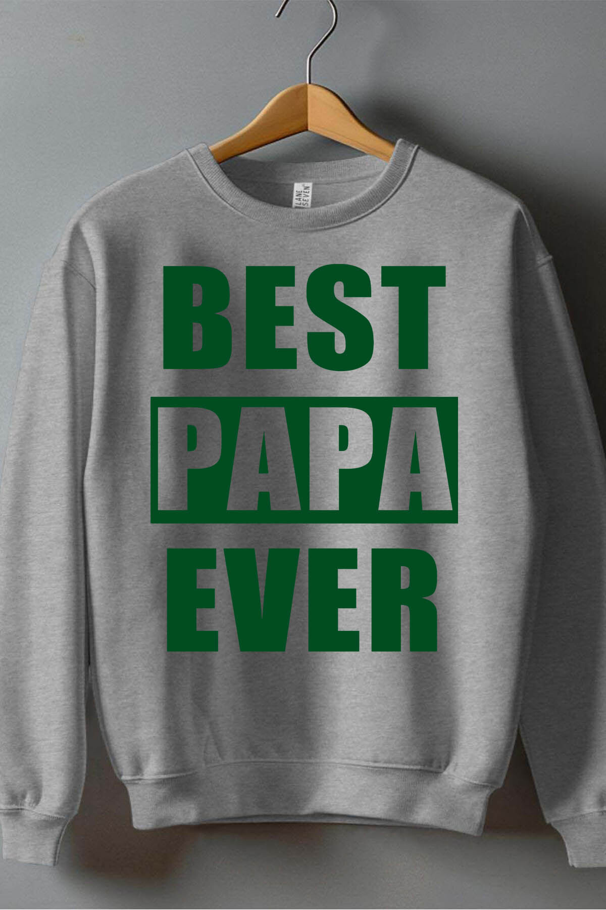 Großhändler I.A.L.D FRANCE - Papa immer - Herrenrundhals Sweatshirt
