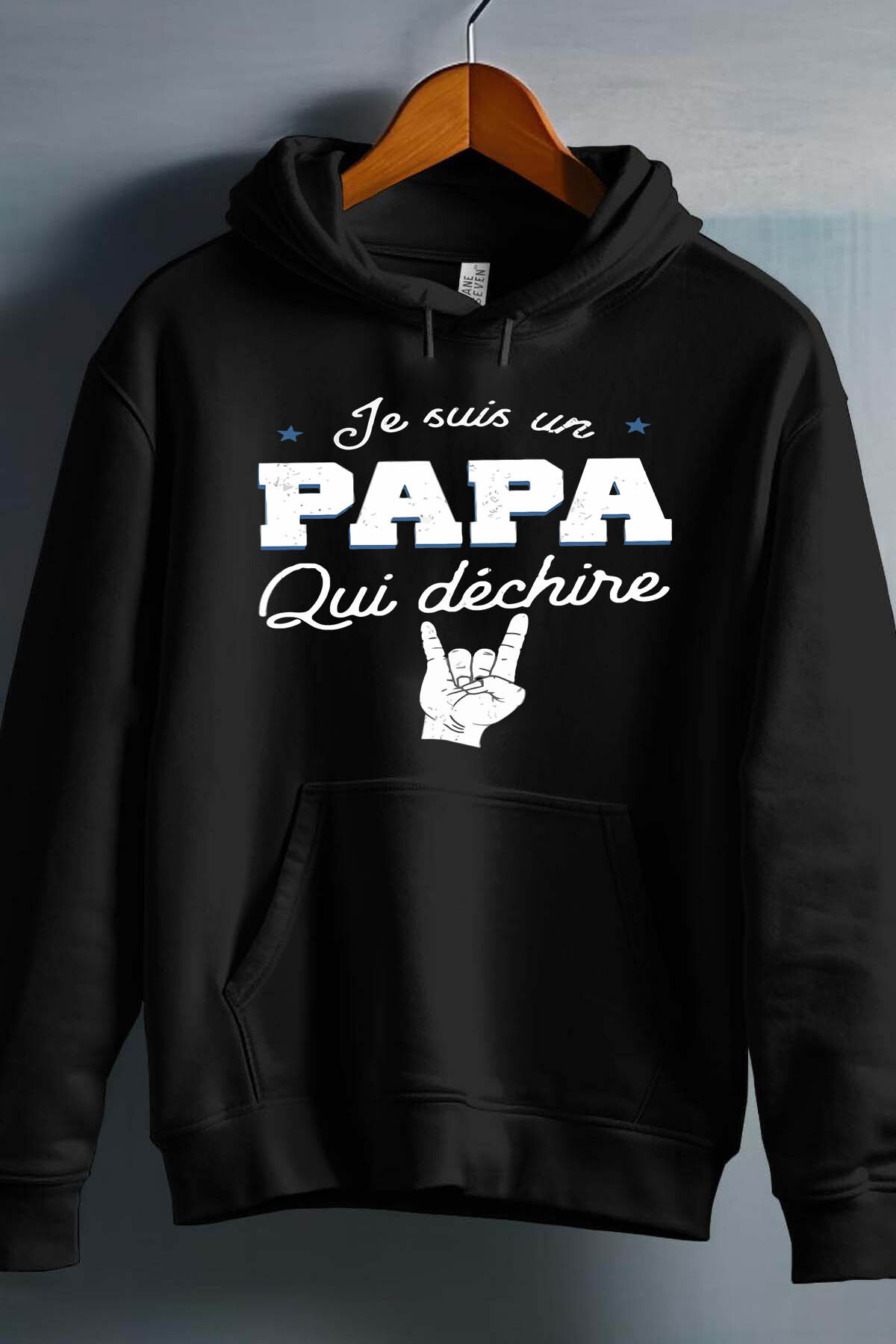 Grossiste I.A.L.D FRANCE - Papa déchire main - Sweat Capuche Homme