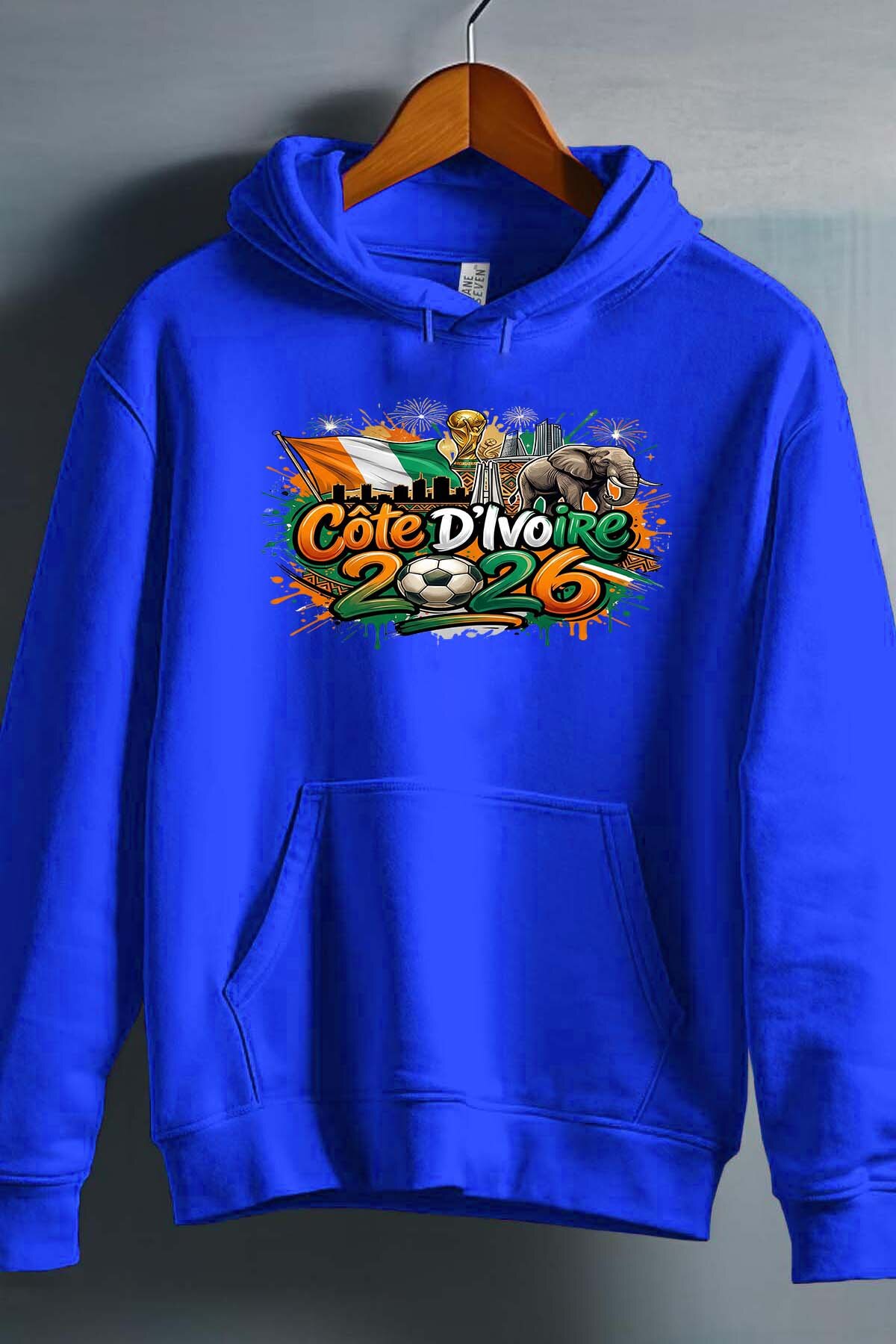 Mayorista I.A.L.D FRANCE - Cdm26 Costa de Marfil - Sudadera con capucha para hombre