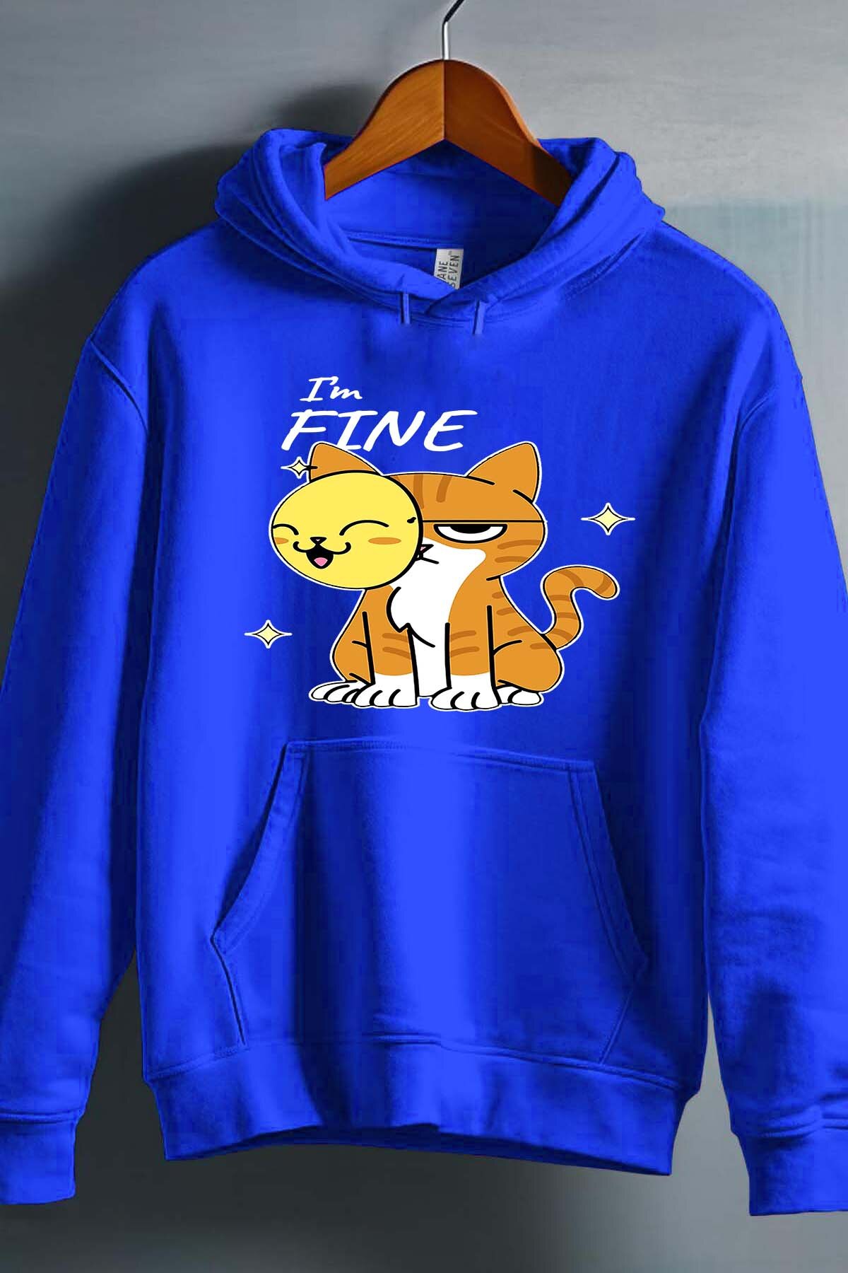 Grossiste I.A.L.D FRANCE - Im fine cat - Sweat Capuche Homme