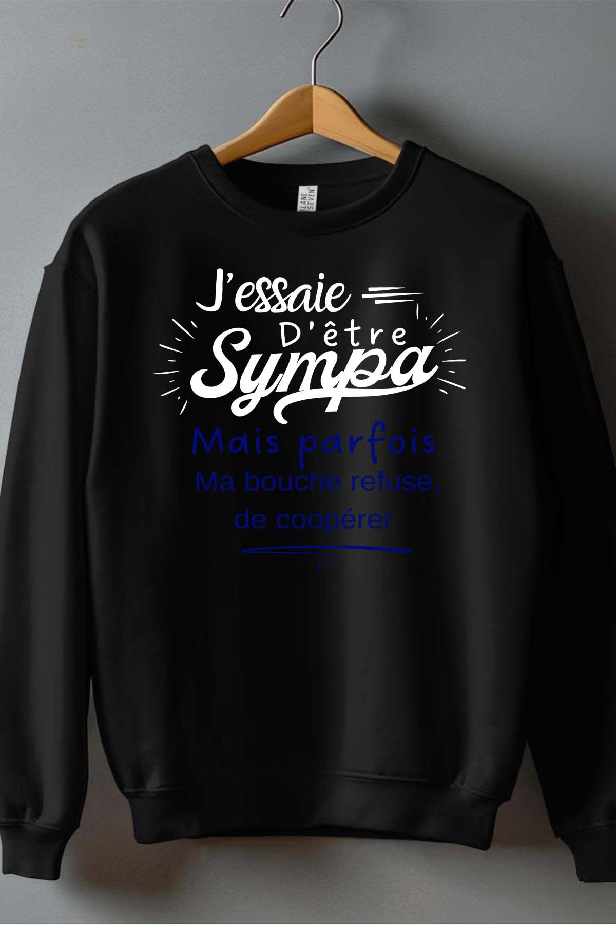 Großhändler I.A.L.D FRANCE - Sympa bouche refuse - Rundhals-Sweatshirt Herren