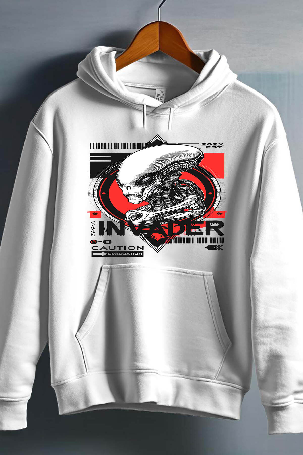 Wholesaler I.A.L.D FRANCE - Invader Caution - Hooded sweatshirt Man