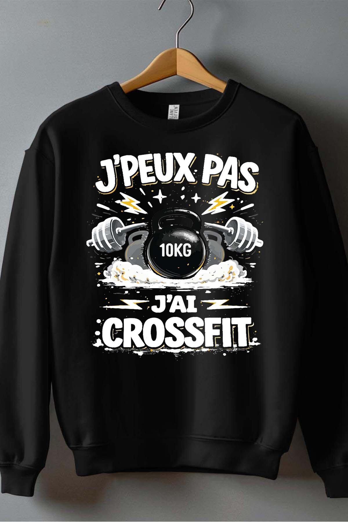 Großhändler I.A.L.D FRANCE - Kann nicht... Crossfit Stil - Rundhals-Sweatshirt Herren