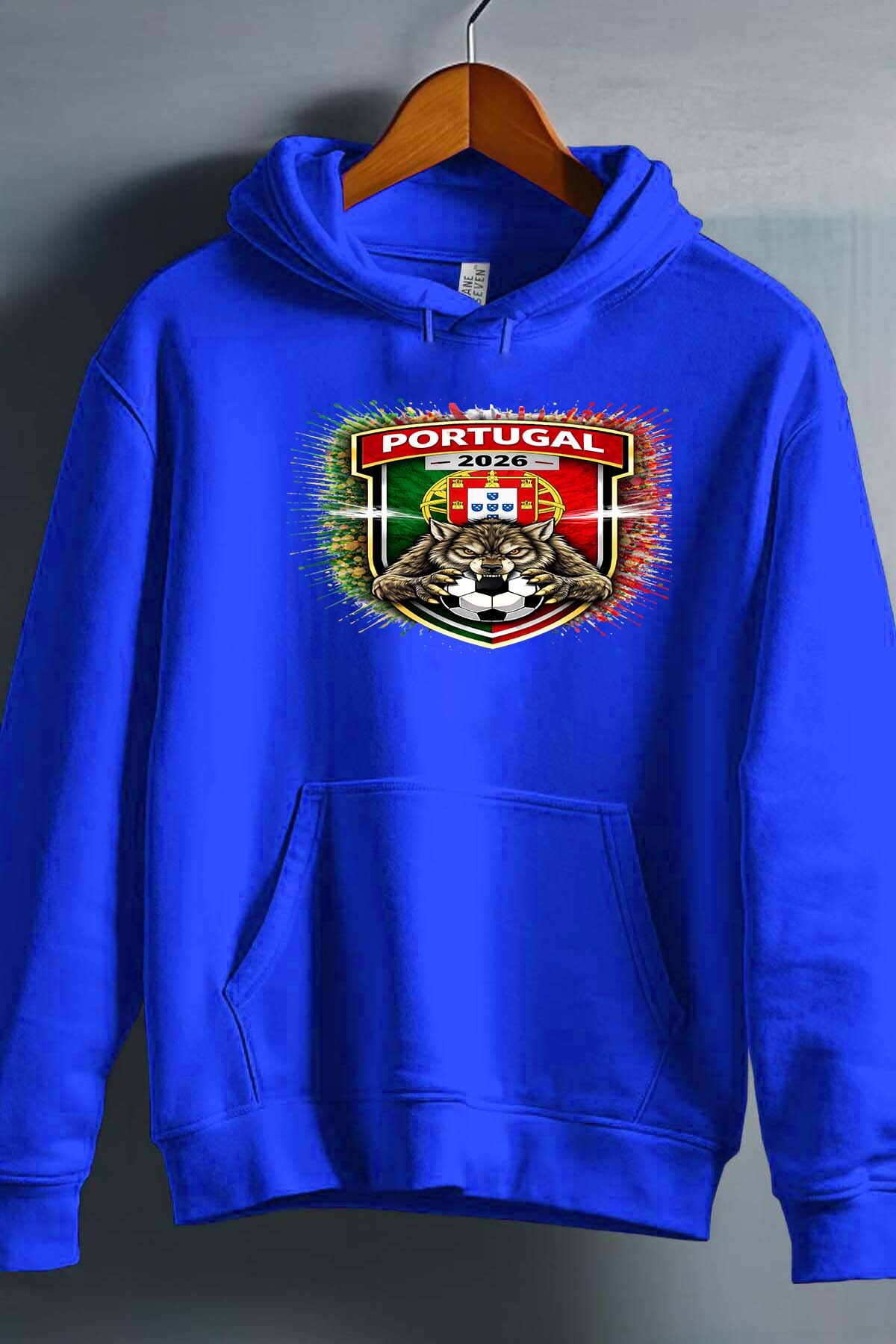 Grossista I.A.L.D FRANCE - Patch Portugal - Felpa con cappuccio Uomo