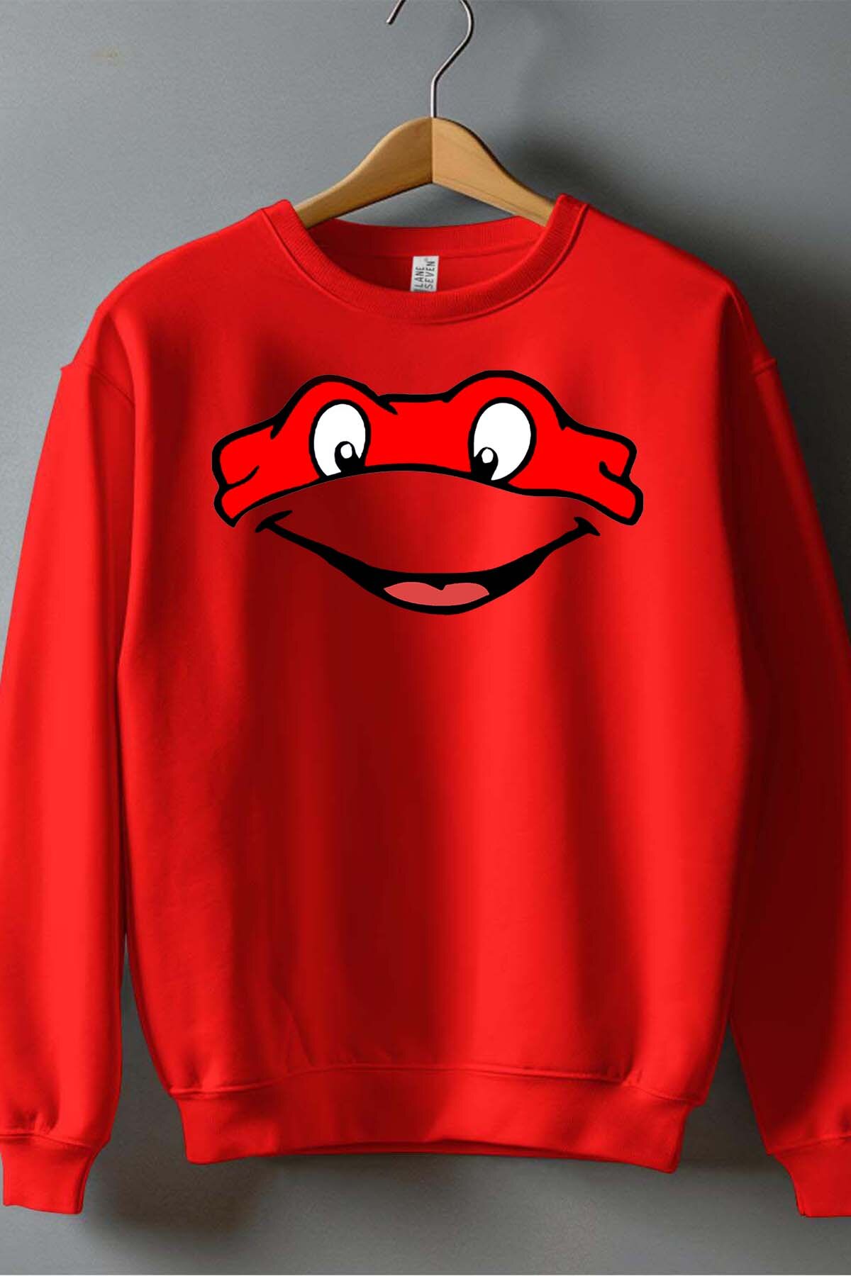 Grossista I.A.L.D FRANCE - Tartarughe Ninja Rosso - Felpa girocollo Uomo