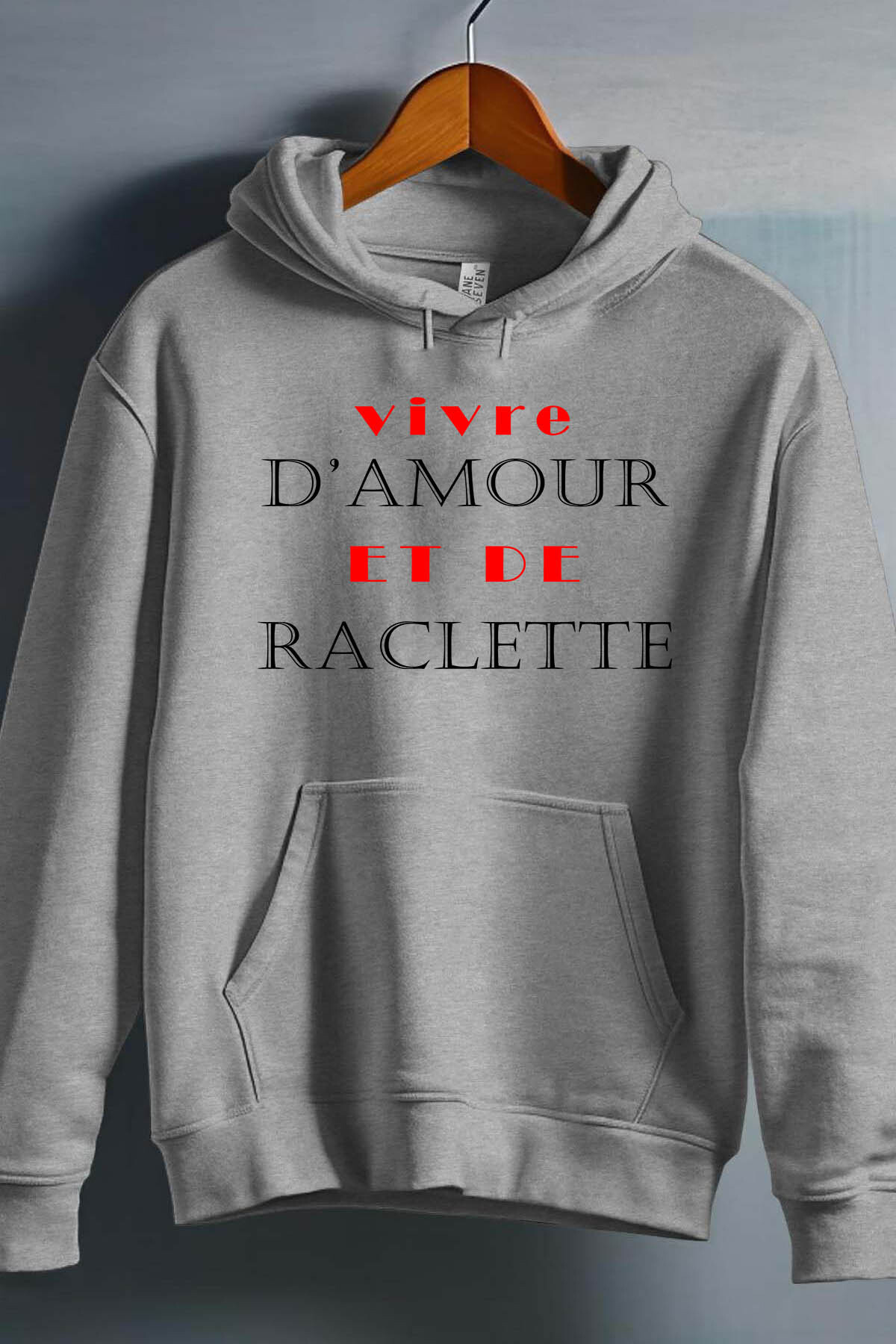 Großhändler I.A.L.D FRANCE - Raclette Liebe - Mann Hood Sweatshirt