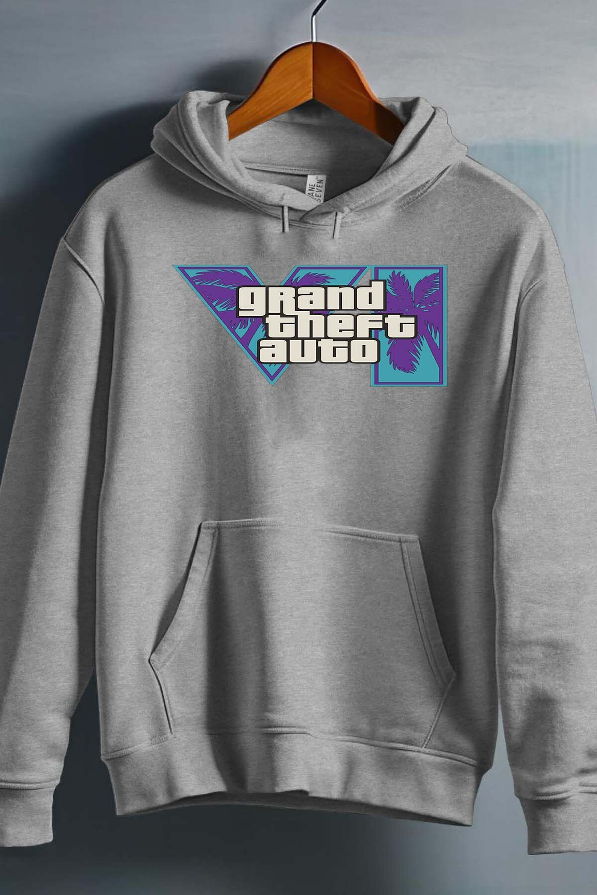 Grossiste I.A.L.D FRANCE - Logo GTheft Bleu - Sweat Capuche Homme
