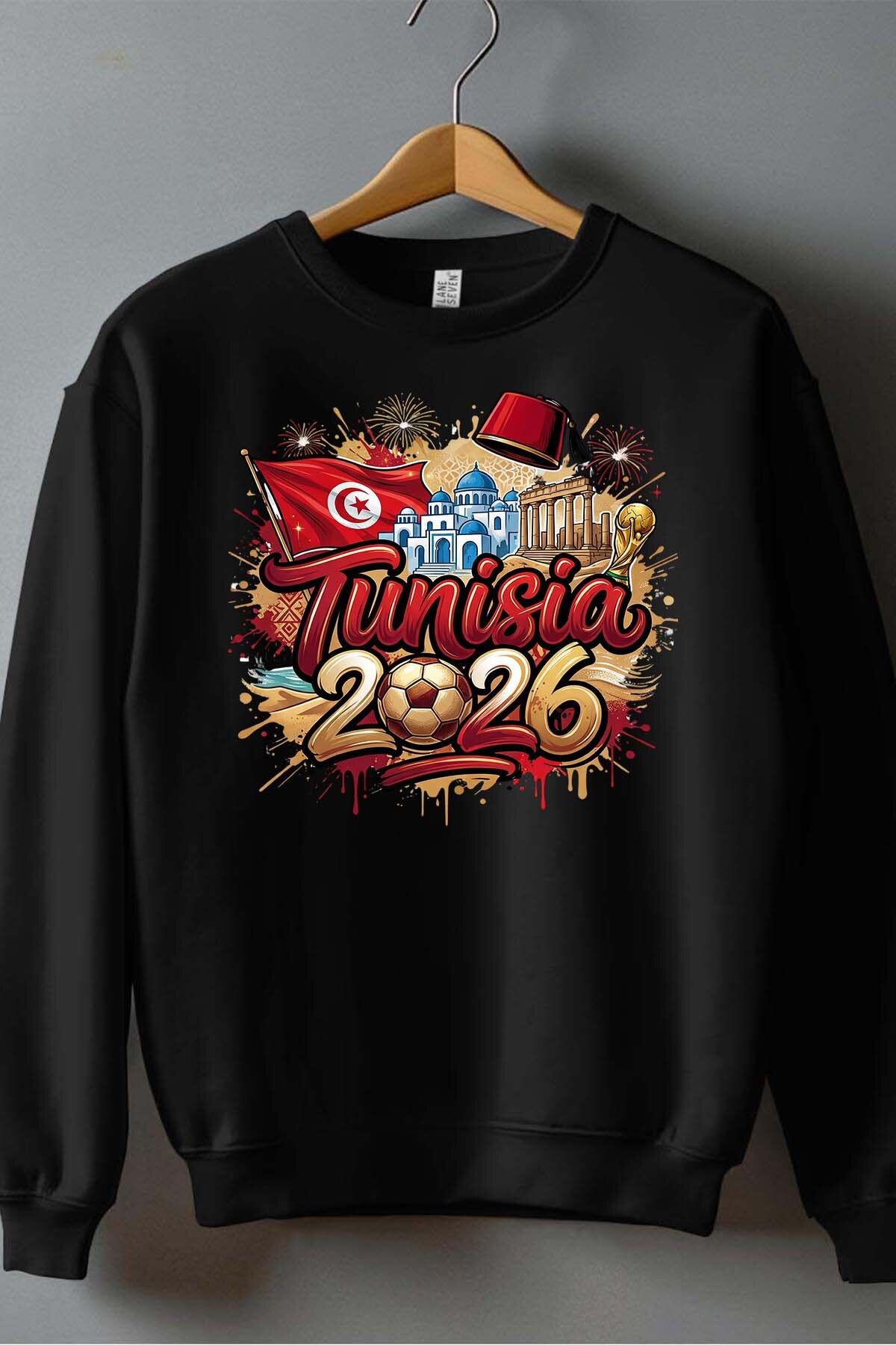 Mayorista I.A.L.D FRANCE - Cdm26 Túnez - Sudadera con cuello redondo para hombre