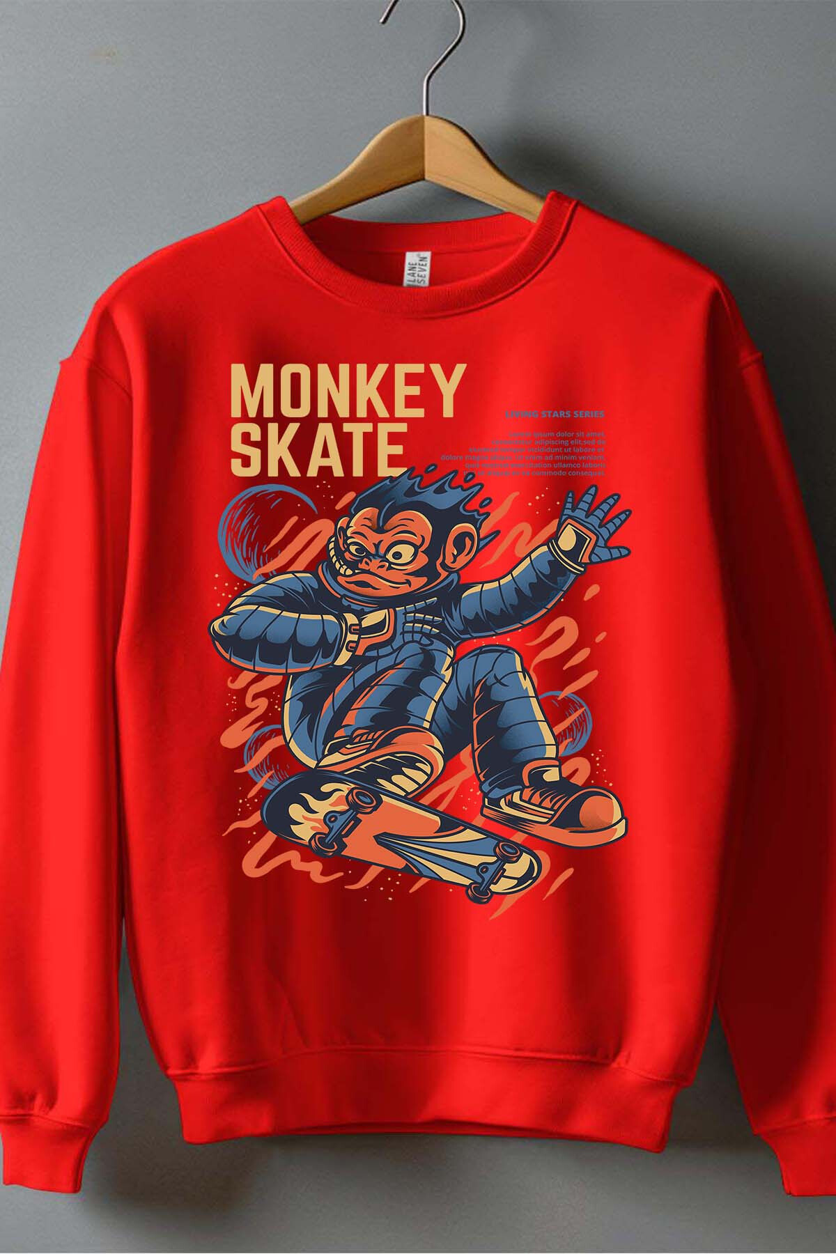 Großhändler I.A.L.D FRANCE - Astroskater Affe - Rundhals-Sweatshirt Mann