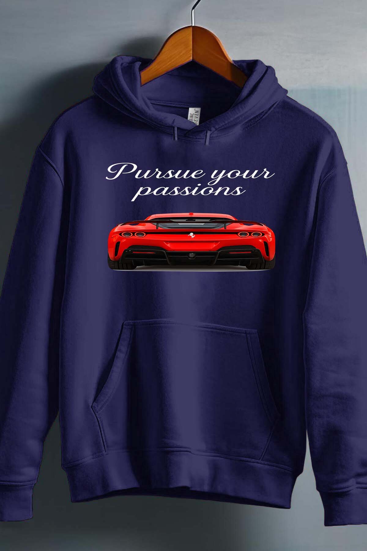 Grossiste I.A.L.D FRANCE - Pursue Passions BLANC - Sweat Capuche Homme