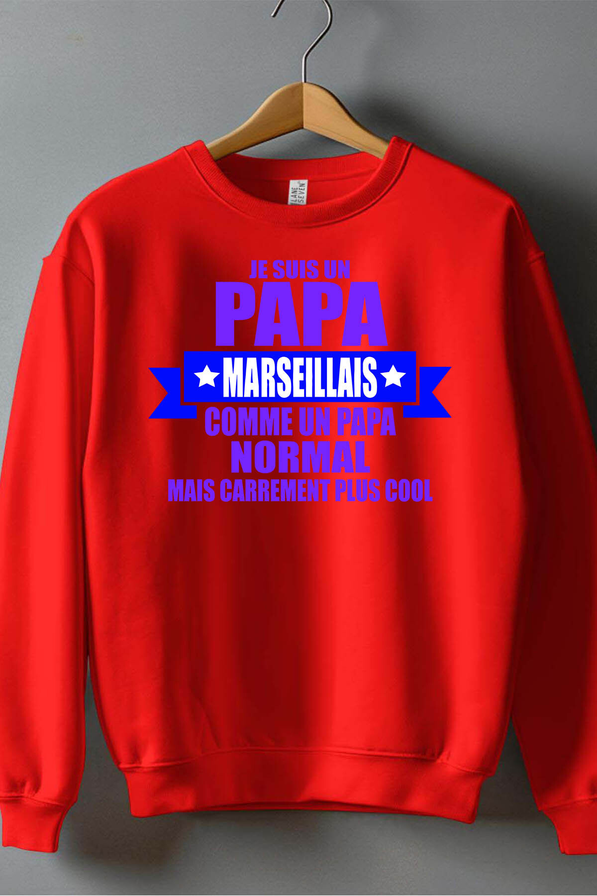 Großhändler I.A.L.D FRANCE - Marseileila Dad - Herrenrundhals -Sweatshirt