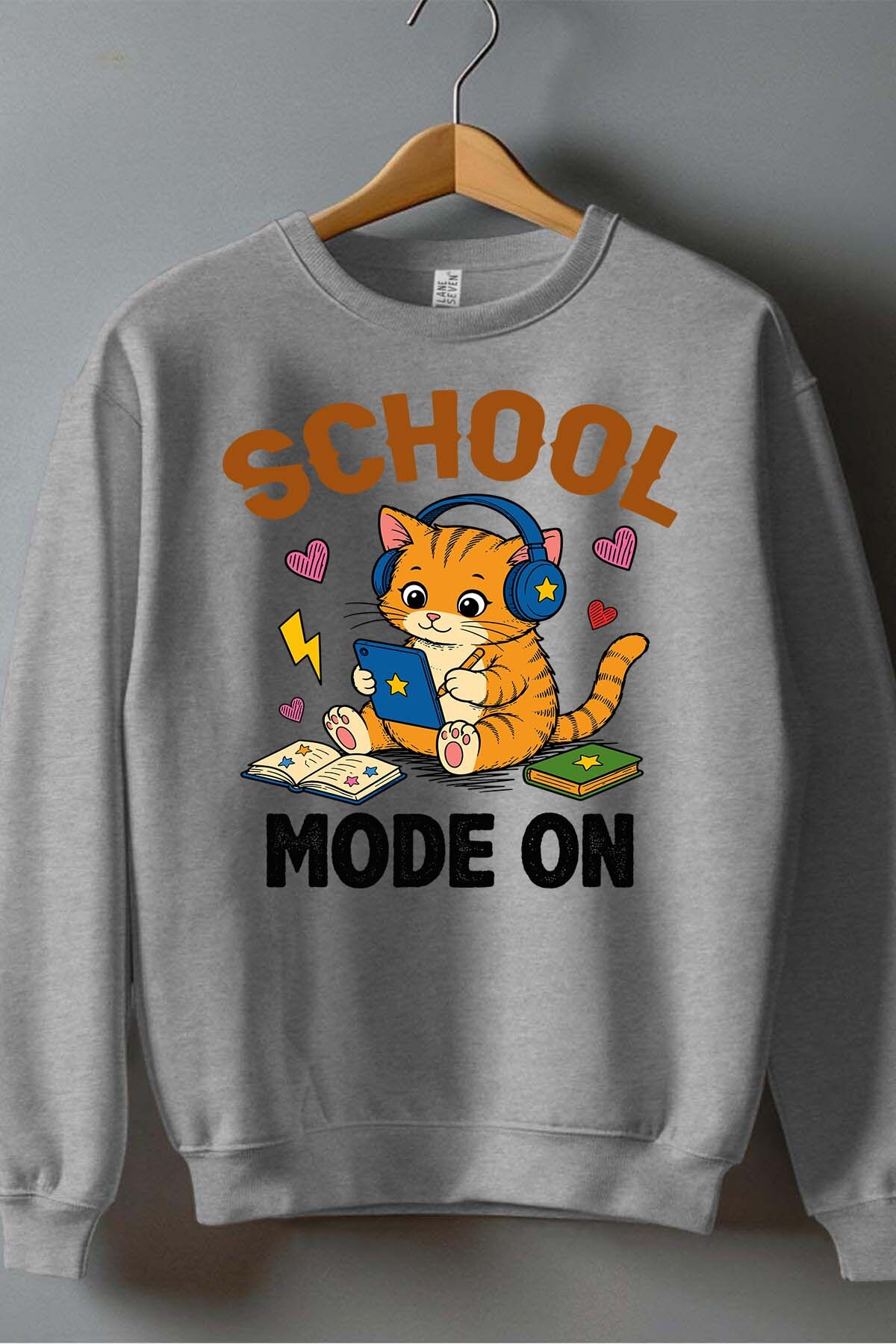 Grossiste I.A.L.D FRANCE - School Mode on - Sweat Col Rond Homme