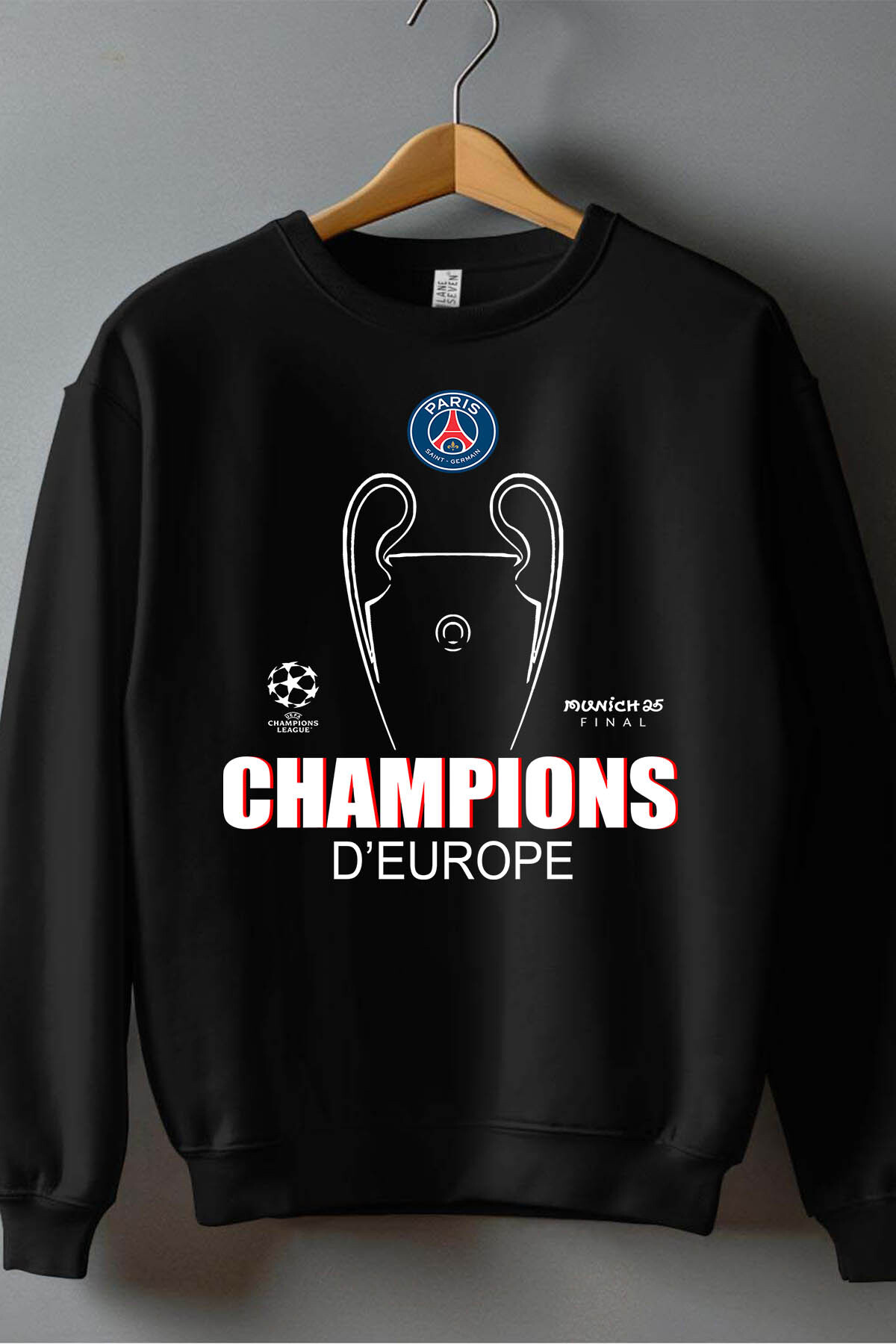 Grossiste I.A.L.D FRANCE - Psg champion - Sweat Col Rond Homme
