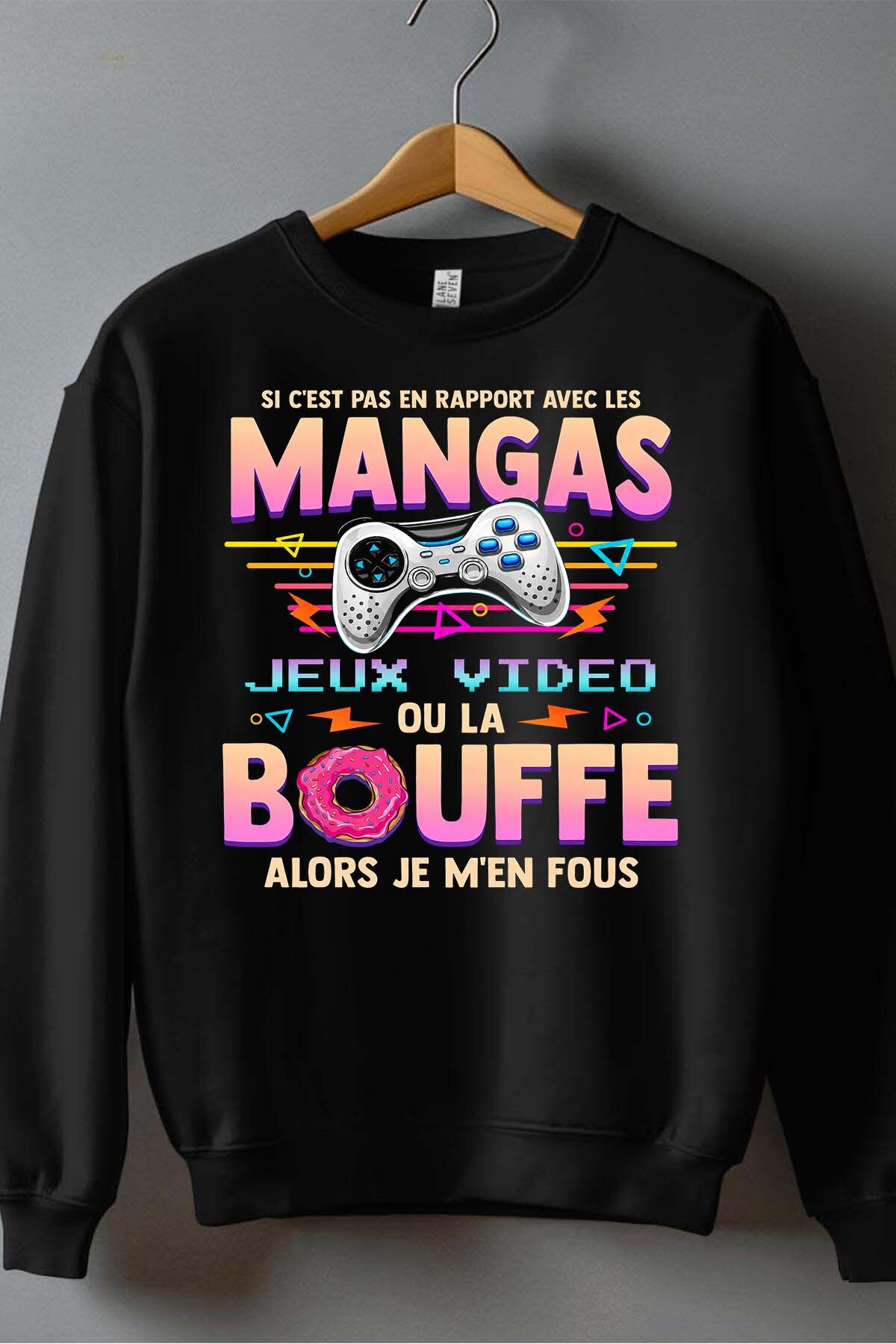 Grossiste I.A.L.D FRANCE - Otaku Gamer - Sweat Col Rond Homme