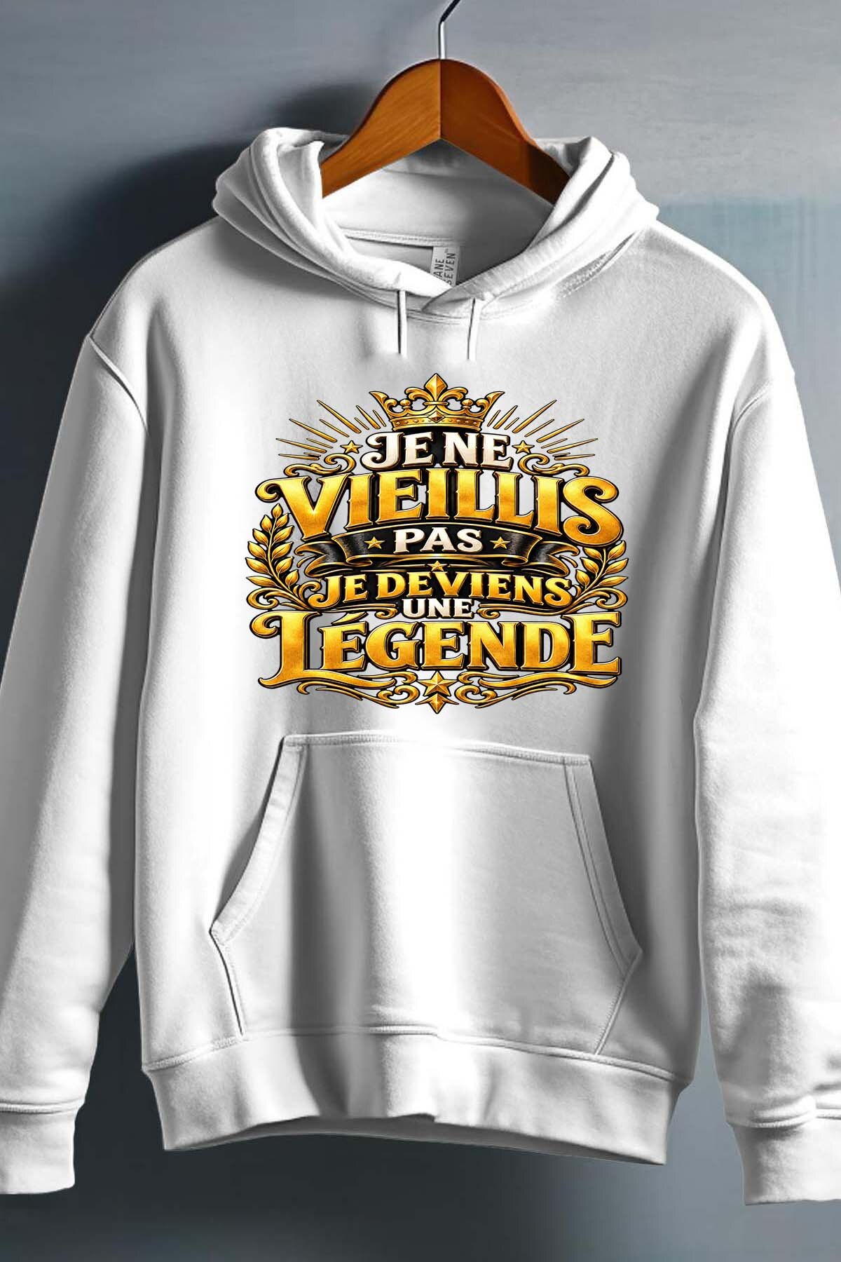 Mayorista I.A.L.D FRANCE - No envejece, leyenda - Sudadera con capucha para hombre