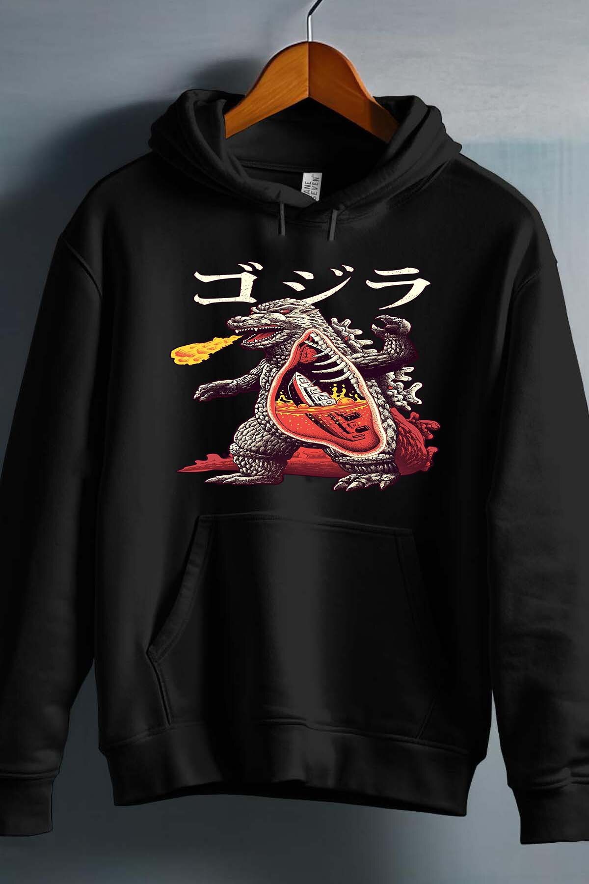 Grossiste I.A.L.D FRANCE - Godzila vs titanic - Sweat Capuche Homme