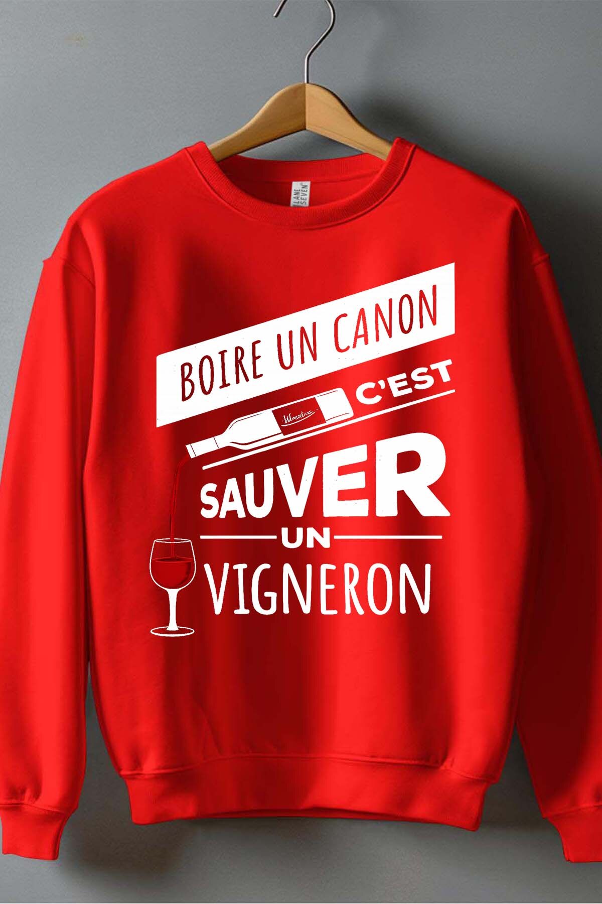 Grossiste I.A.L.D FRANCE - Sauver vigneron - Sweat Col Rond Homme