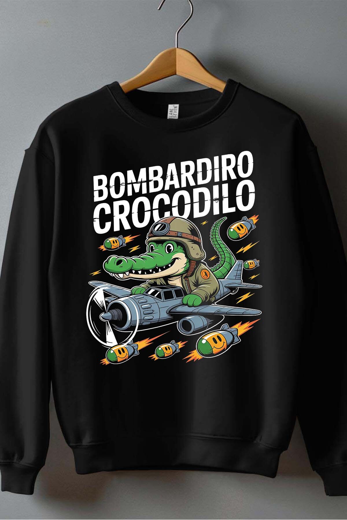 Großhändler I.A.L.D FRANCE - Crocodilo - Herren Rundhals-Sweatshirt