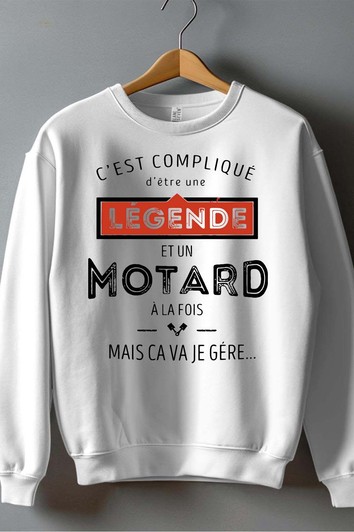 Großhändler I.A.L.D FRANCE - Komplizierte Legende & Biker - Rundhals-Sweatshirt Herren