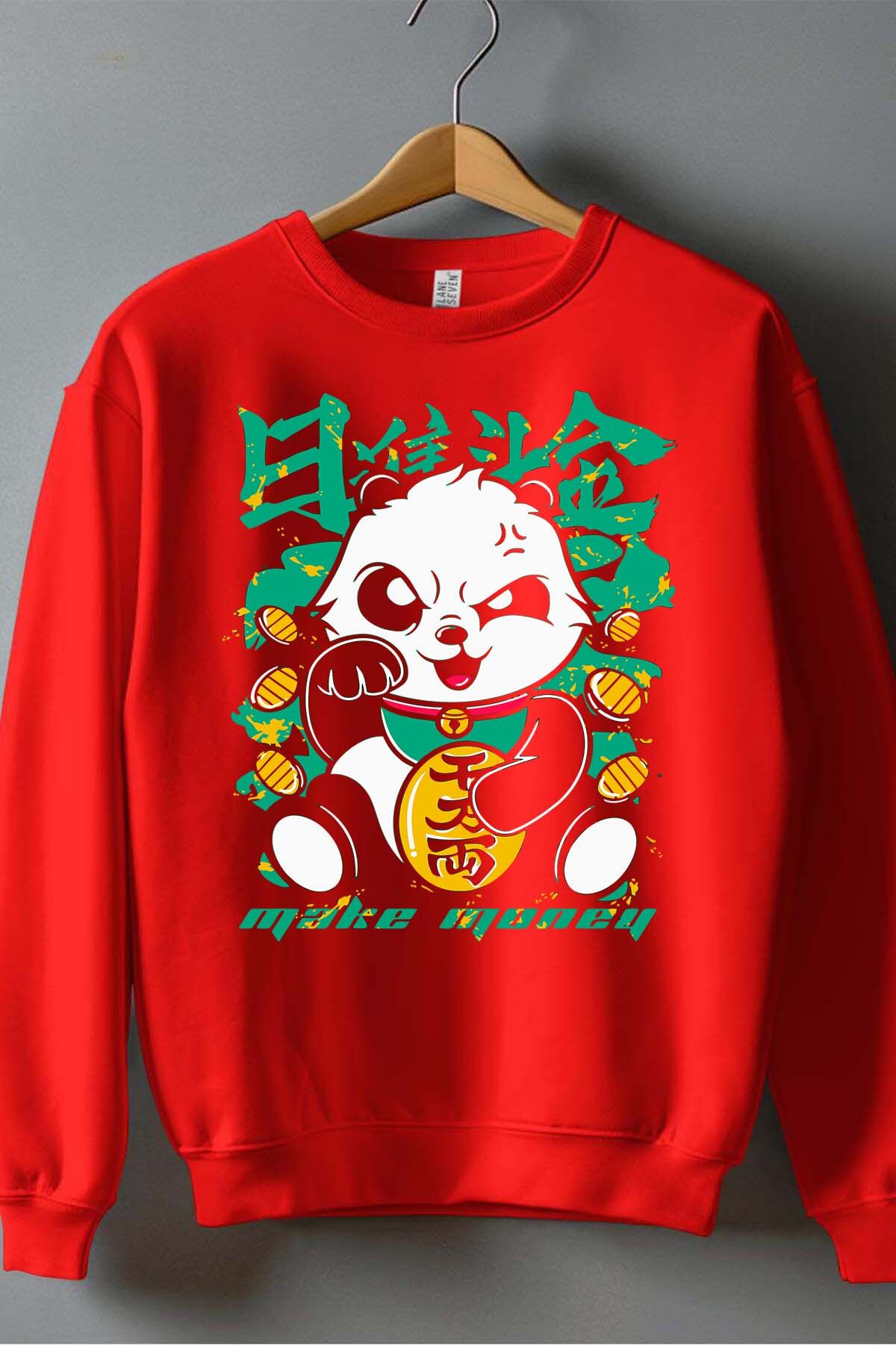 Grossiste I.A.L.D FRANCE - Lucky panda - Sweat Col Rond Homme