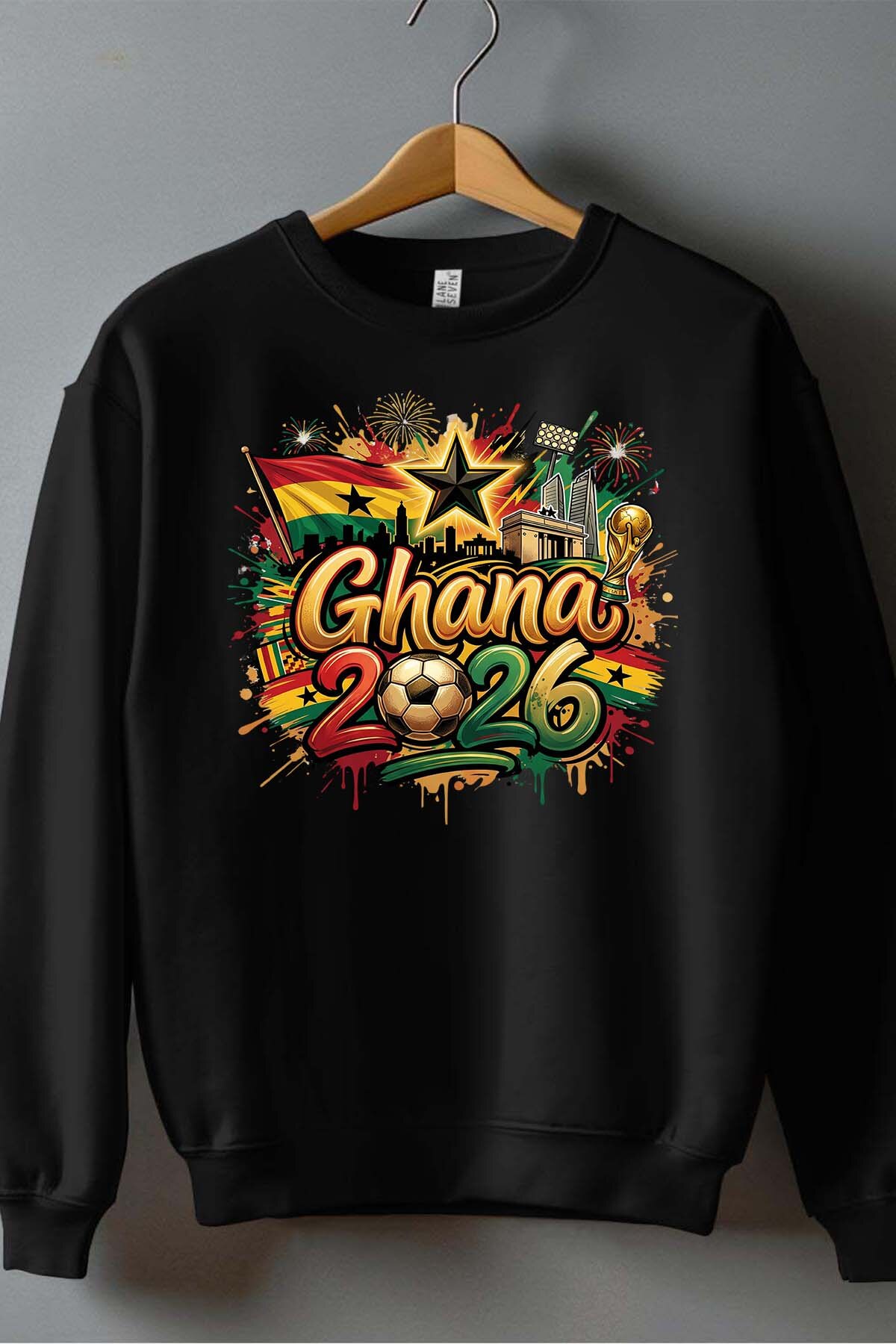 Mayorista I.A.L.D FRANCE - Cdm26 Ghana - Sudadera de cuello redondo para hombre