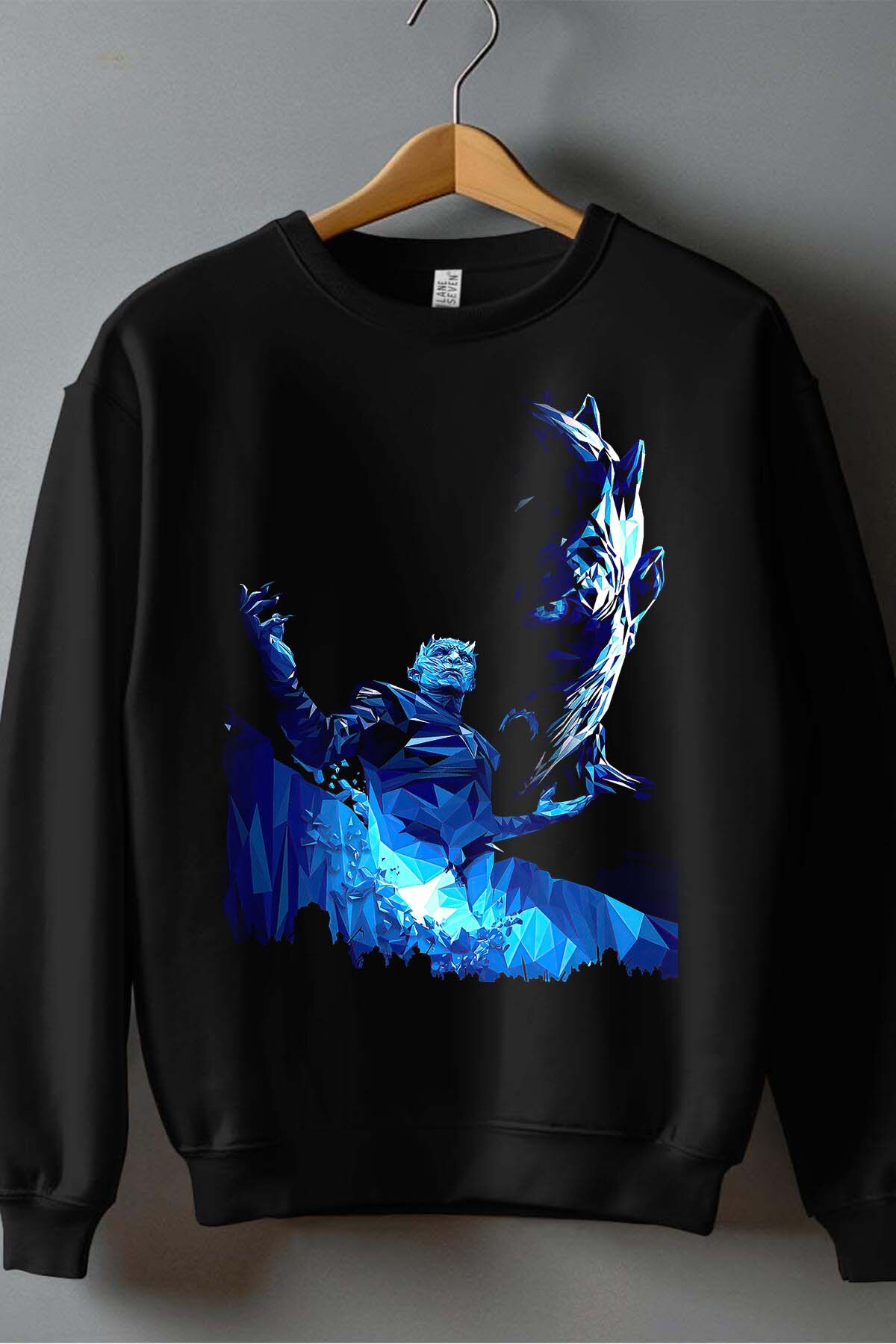 Grossiste I.A.L.D FRANCE - Got night king - Sweat Col Rond Homme