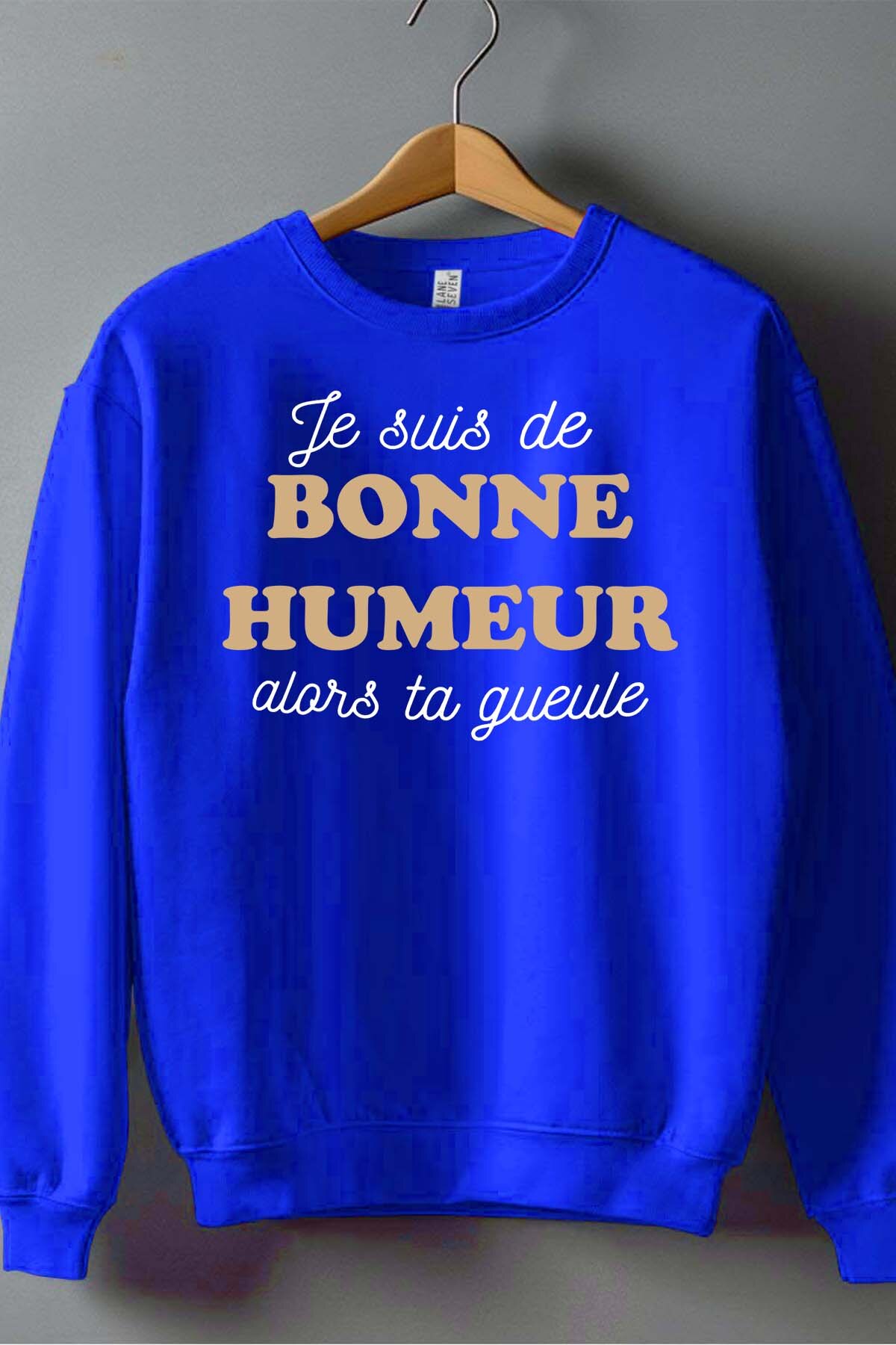 Grossista I.A.L.D FRANCE - Sono di buon umore - Felpa girocollo Uomo