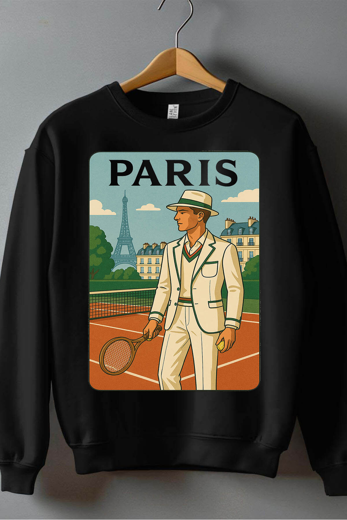 Wholesaler I.A.L.D FRANCE - paris tennis - Crewneck sweatshirt Man