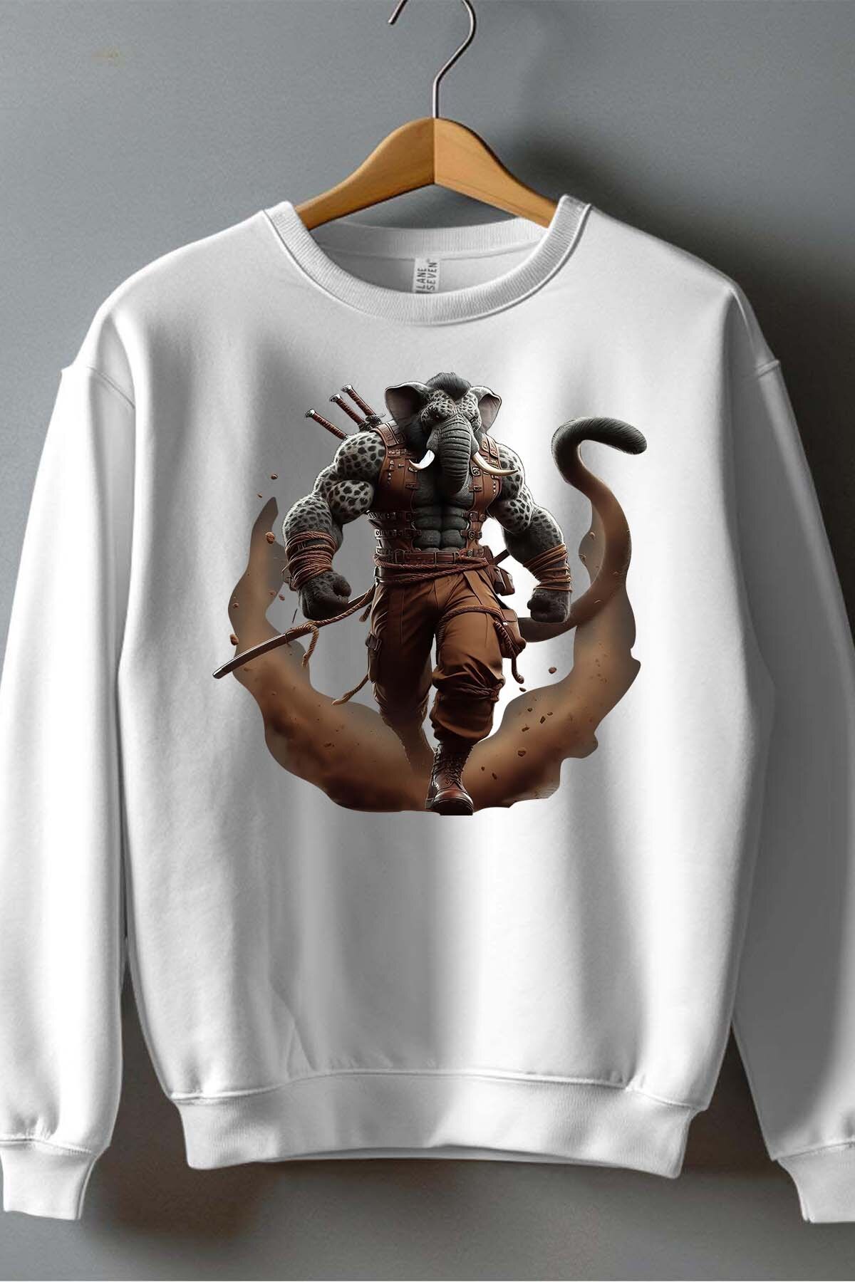 Grossista I.A.L.D FRANCE - Mutant Elefante - Felpa girocollo Uomo