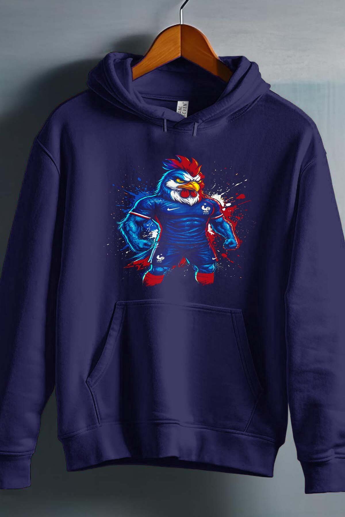 Großhändler I.A.L.D FRANCE - Frankreich 3 Maskottchen - Kapuzenpullover Herren