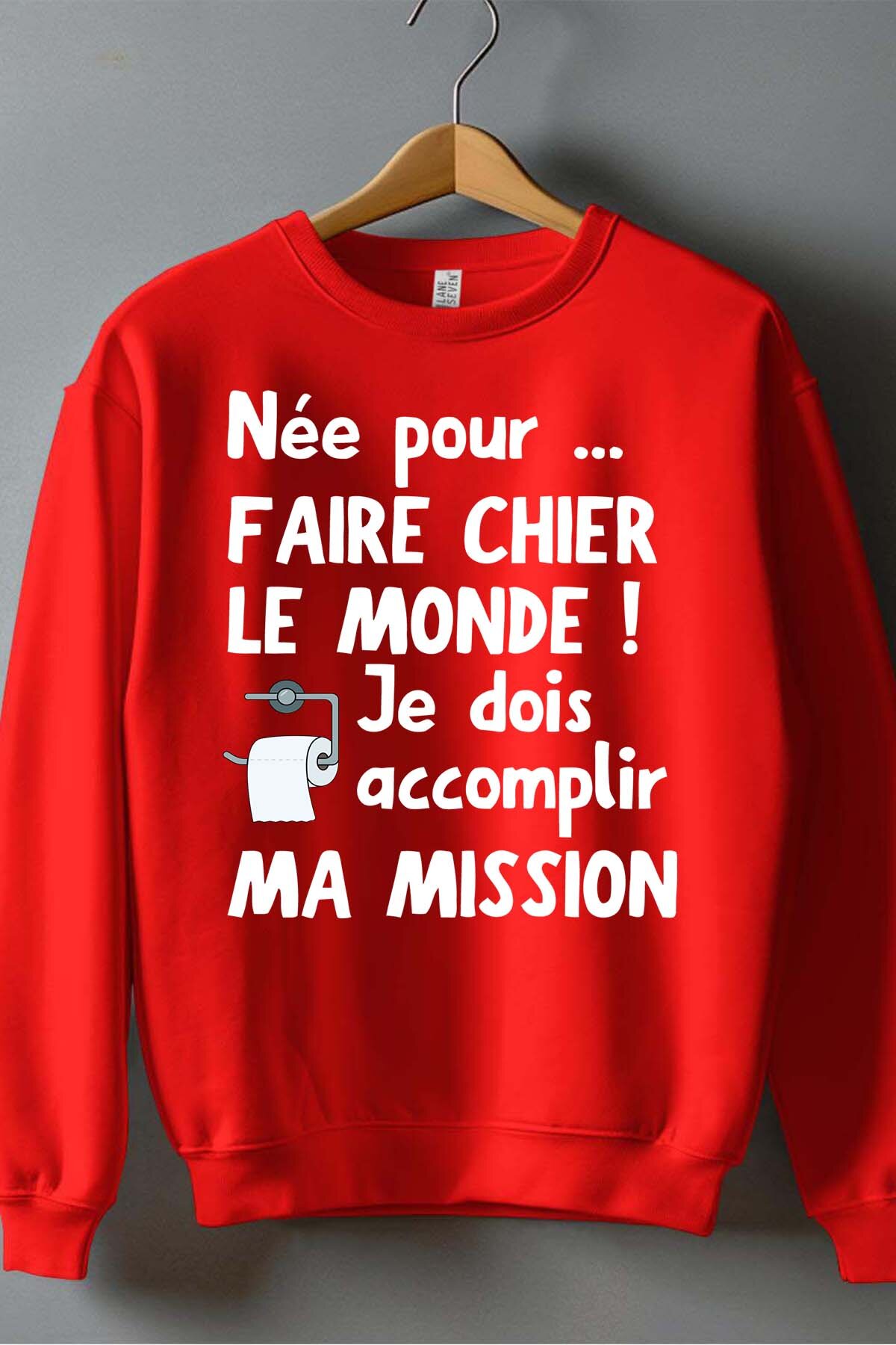 Grossista I.A.L.D FRANCE - Néé chier - Felpa girocollo Uomo