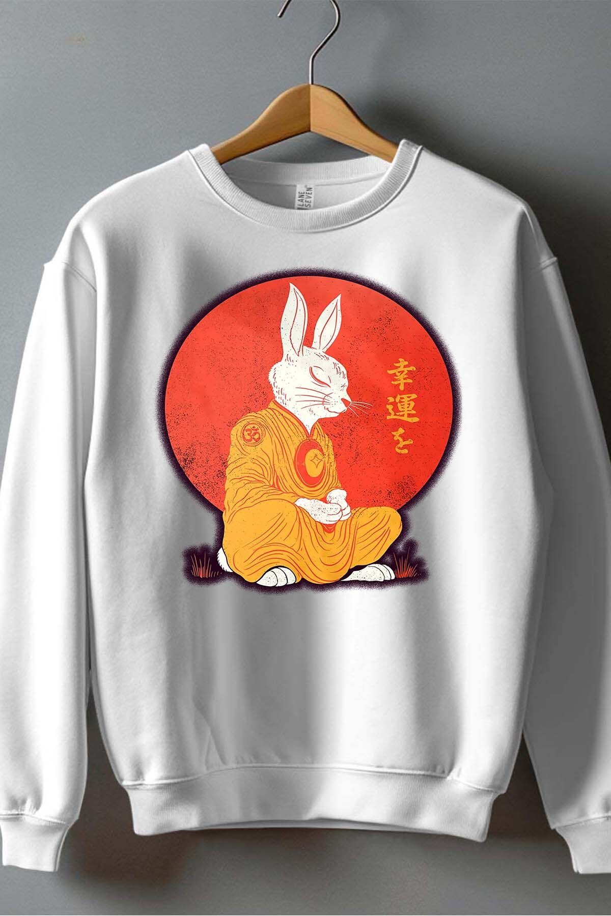Grossiste I.A.L.D FRANCE - Meditation Rabbit - Sweat Col Rond Homme