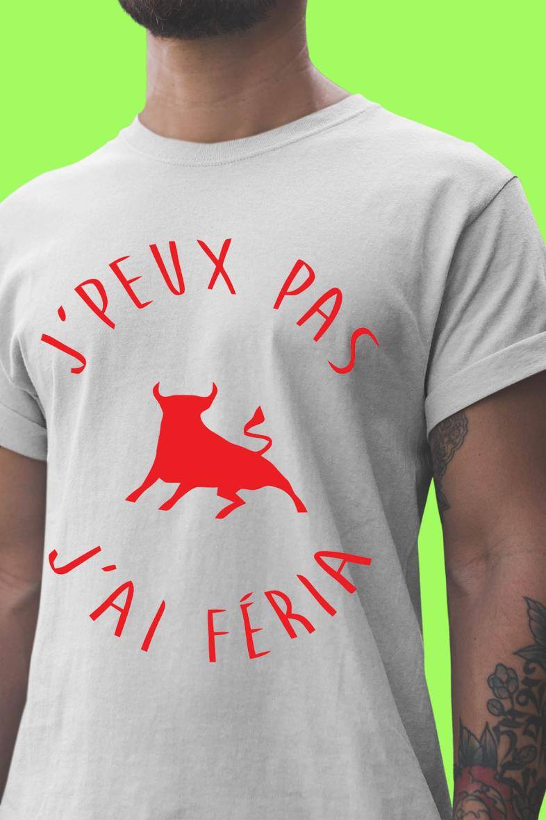 Grossiste I.A.L.D FRANCE - T-shirt Homme Col Rond | Peux pas .... Féria